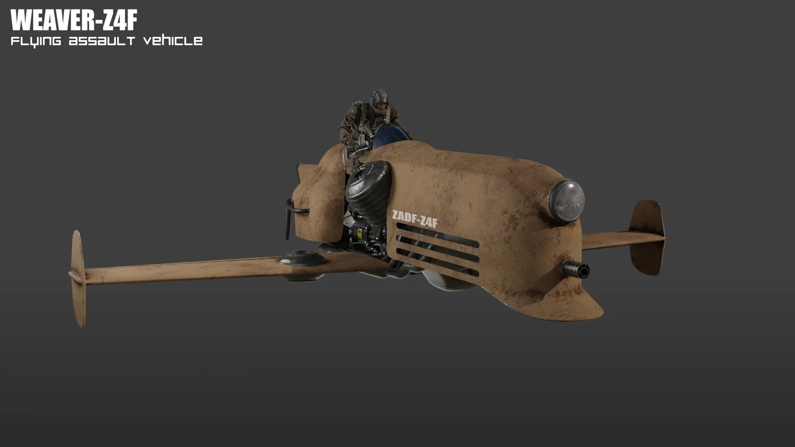 Weaver Hover bike - Z4F : work in- progress render