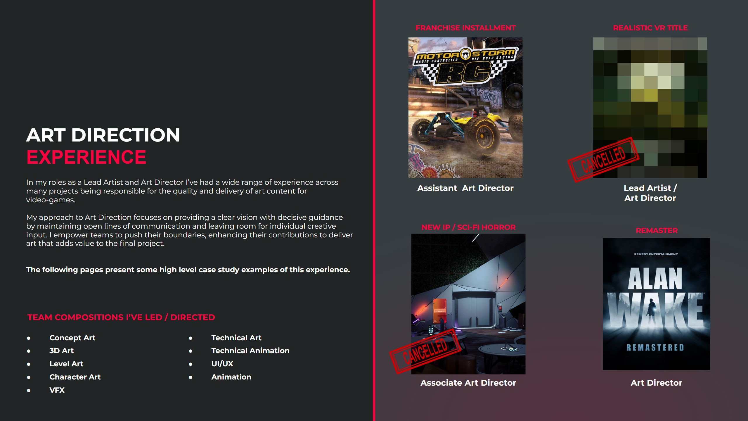 Art Direction Experience 