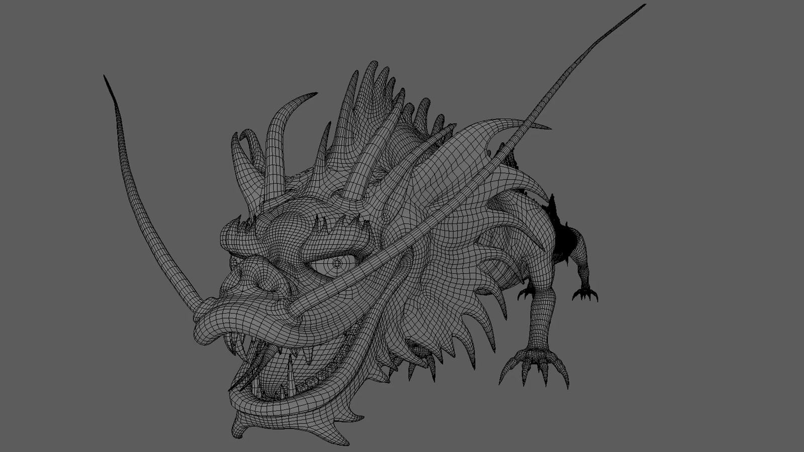 Final asset wire frames.