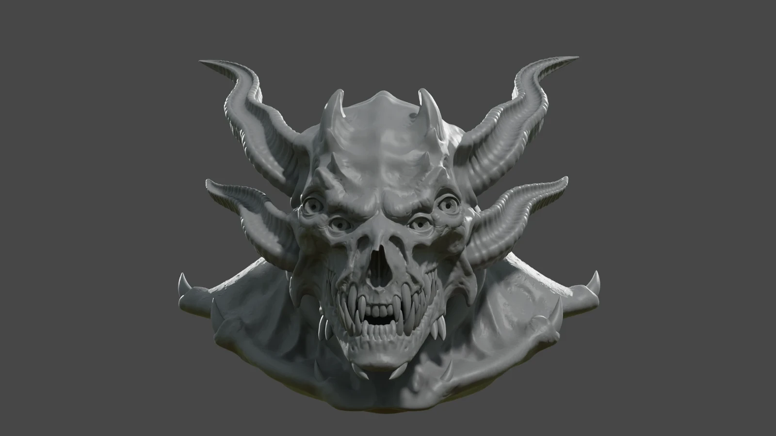 Full render of his  head.