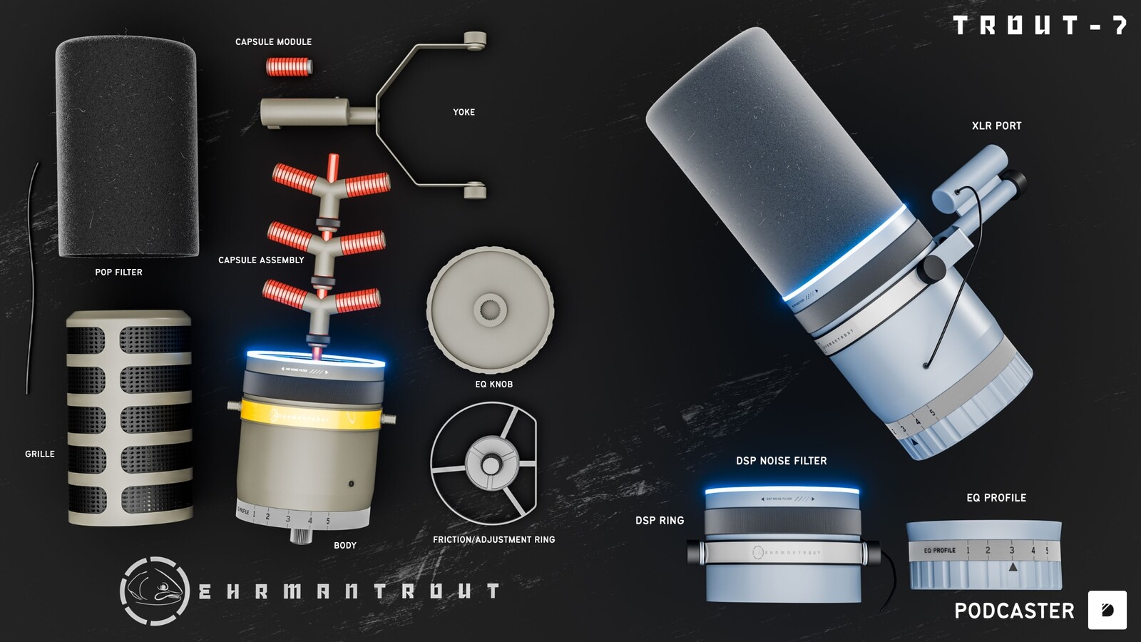 TROUT - 7 MICROPHONE by EHRMANTROUT 