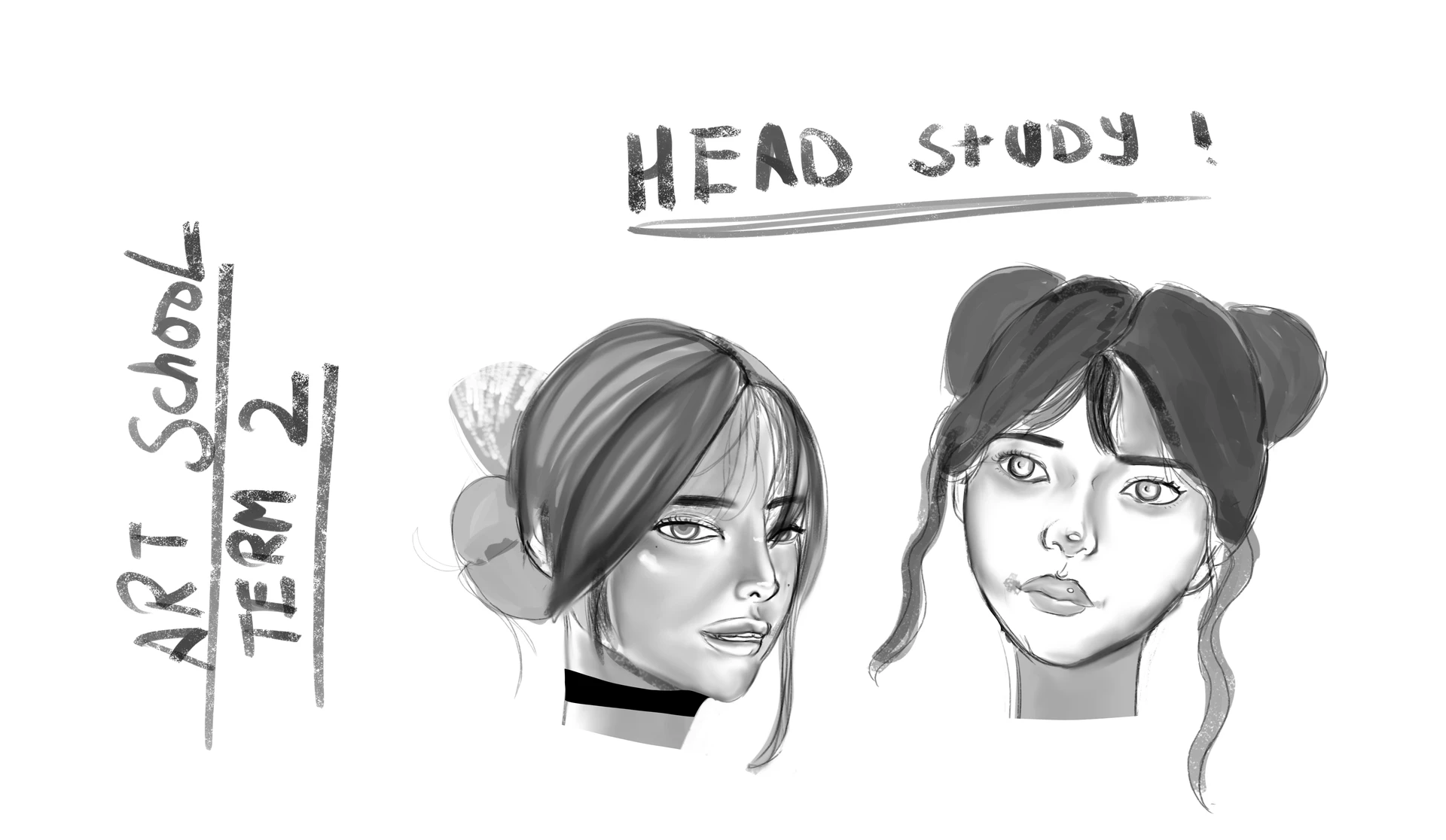 ArtStation - head study ! Term 2