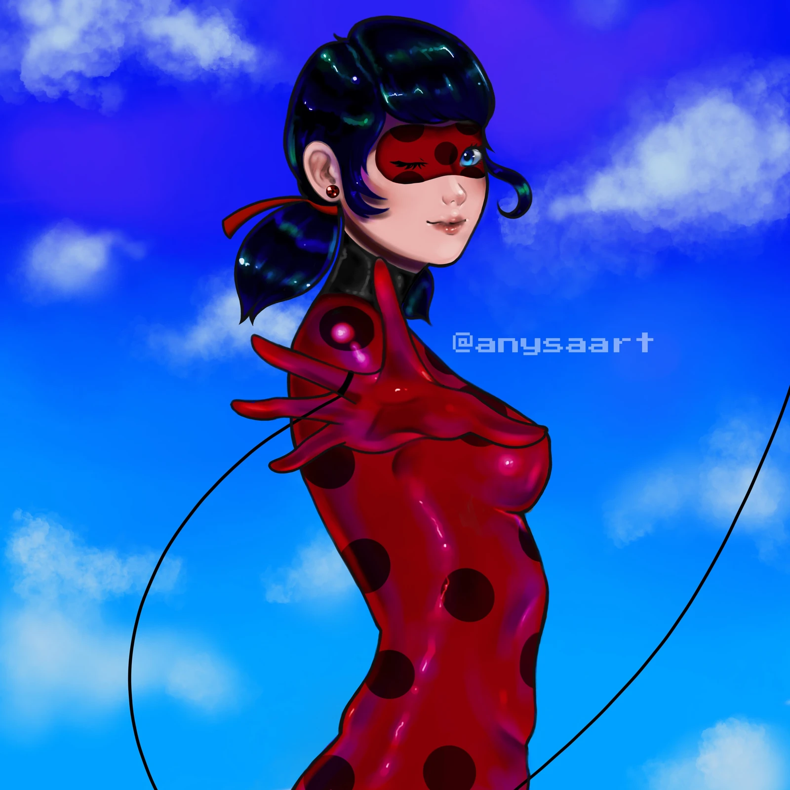 A fanart of Ladybug from Miraculous Ladybug