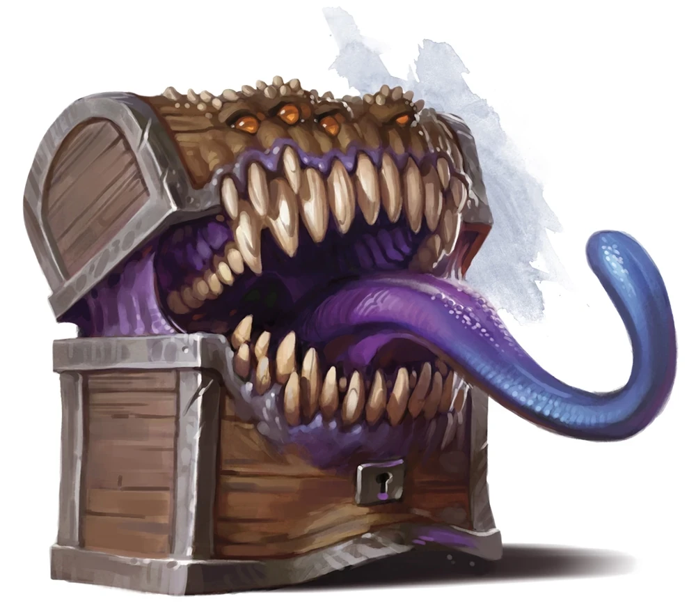 Mimic design found on https://forgottenrealms.fandom.com/wiki/Mimic