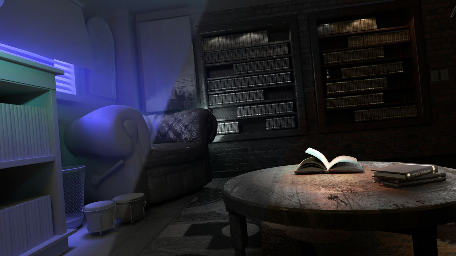 here is a tri split showing the break down of the scene's lighting process.
