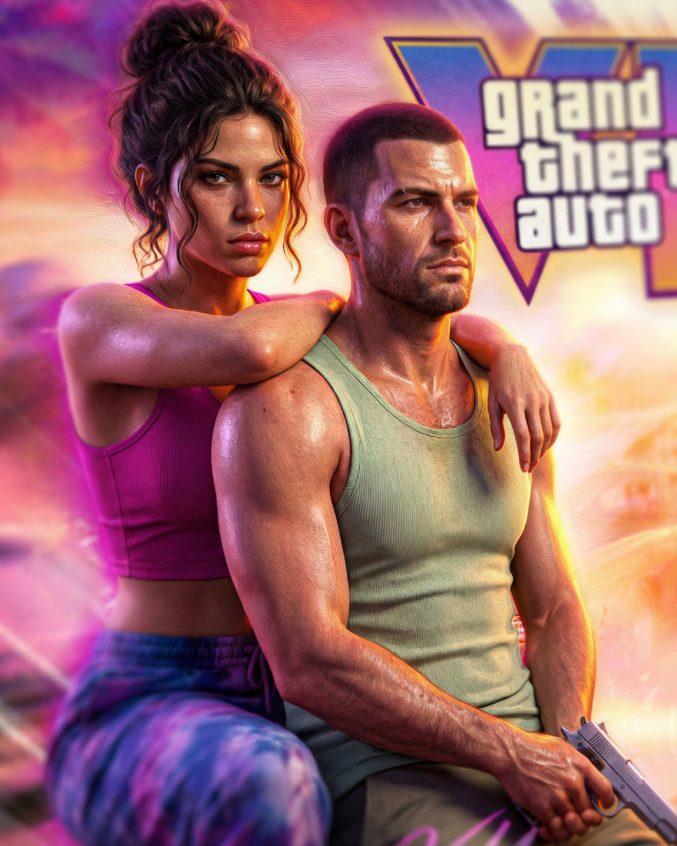 Close-up crop highlighting character detail, lighting, and texture -  reinforcing the emotional tone and realism of the piece