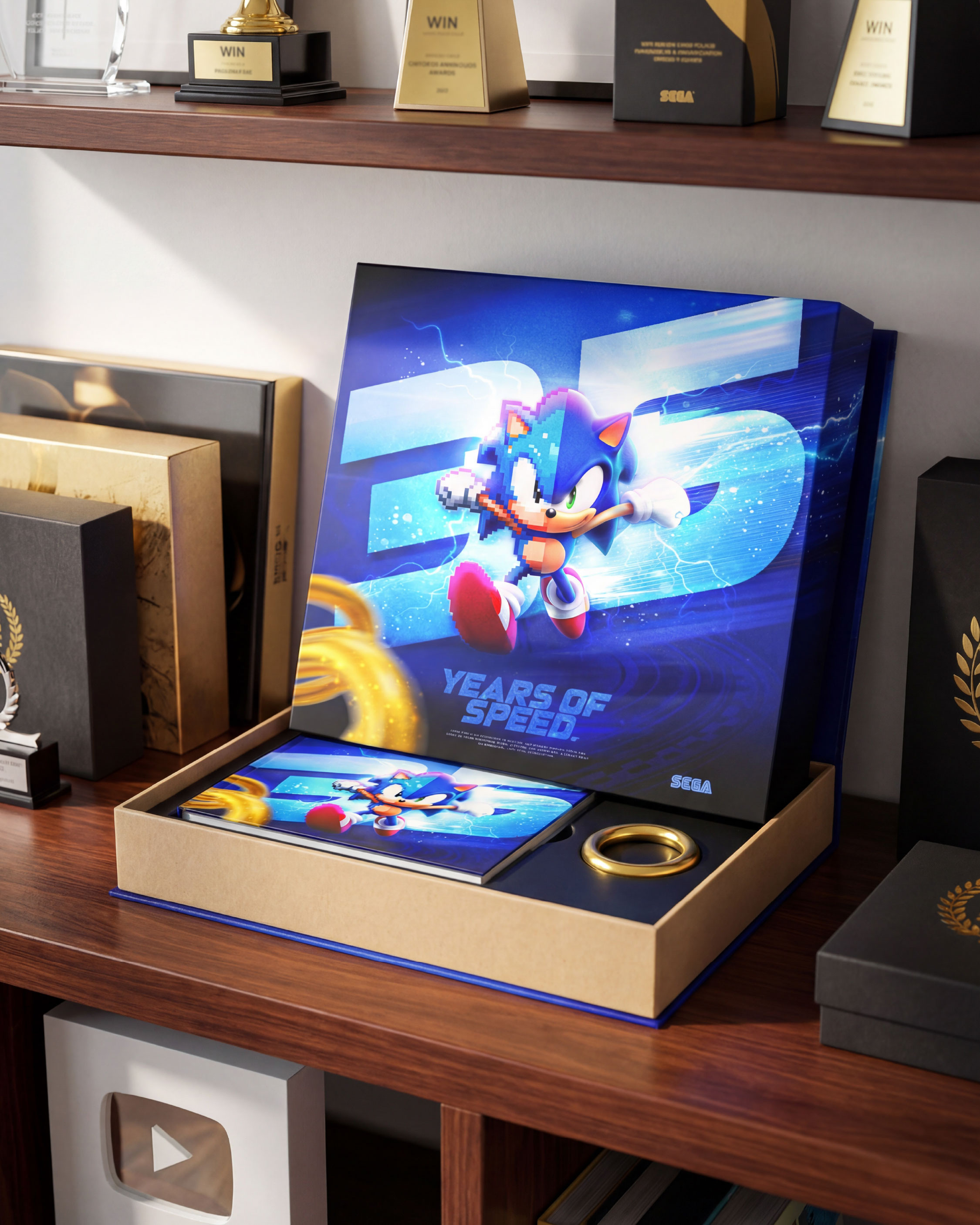 Premium collector’s box concept designed for anniversary releases, retail showcases, and special editions