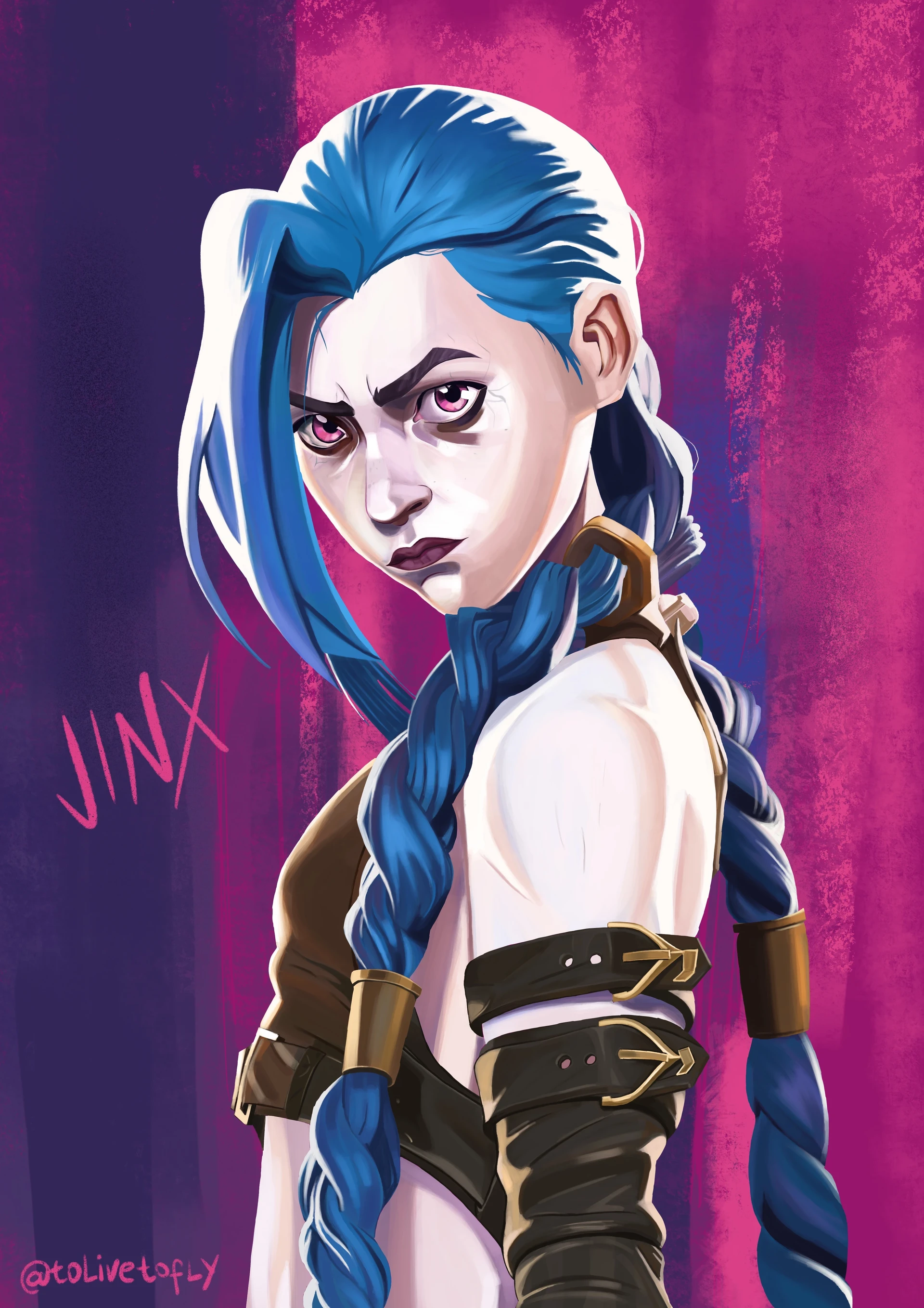 ArtStation - Arcane - Jinx illustration