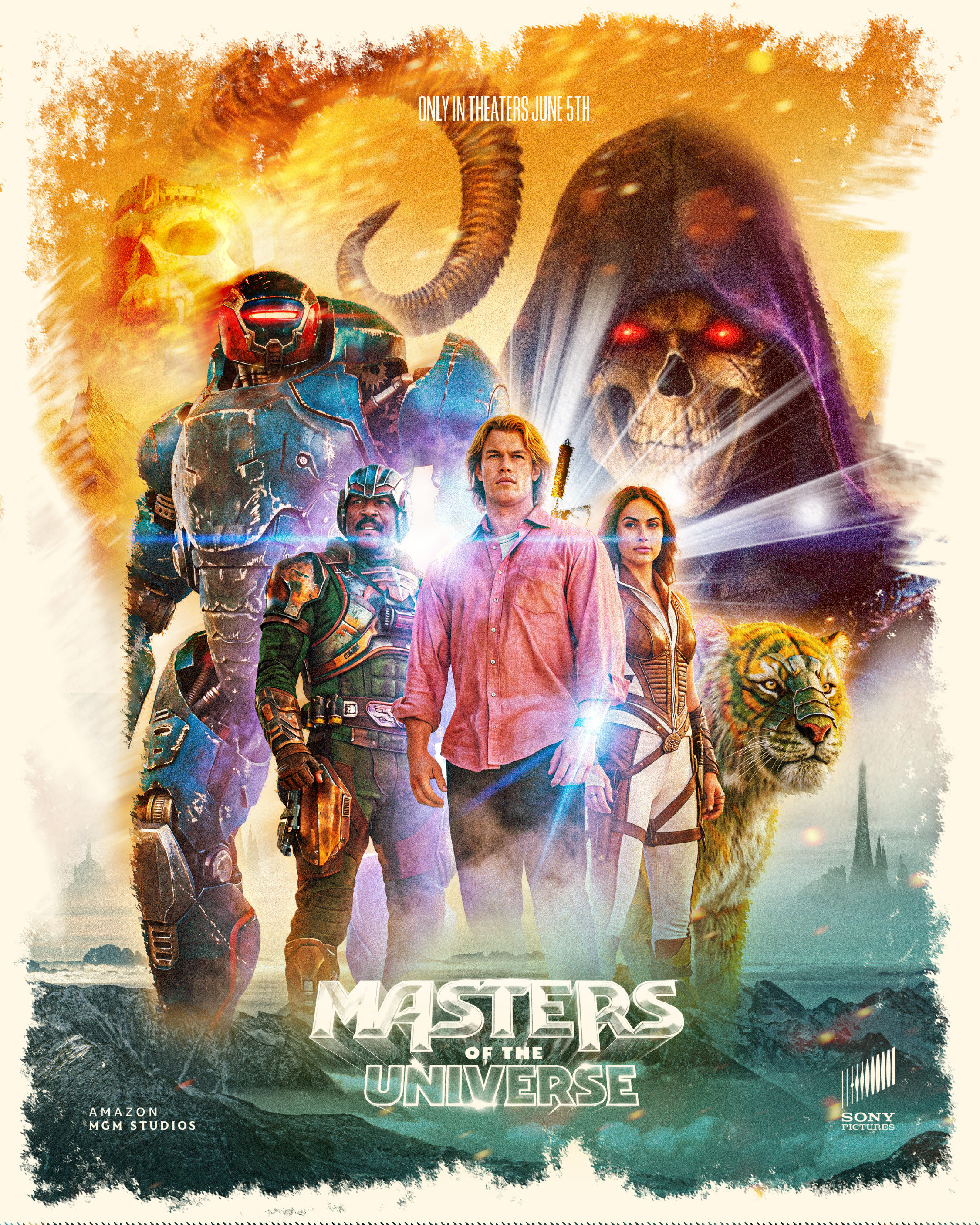 Final key art designed as a theatrical one-sheet, blending classic Masters of the Universe fantasy with a modern cinematic presentation