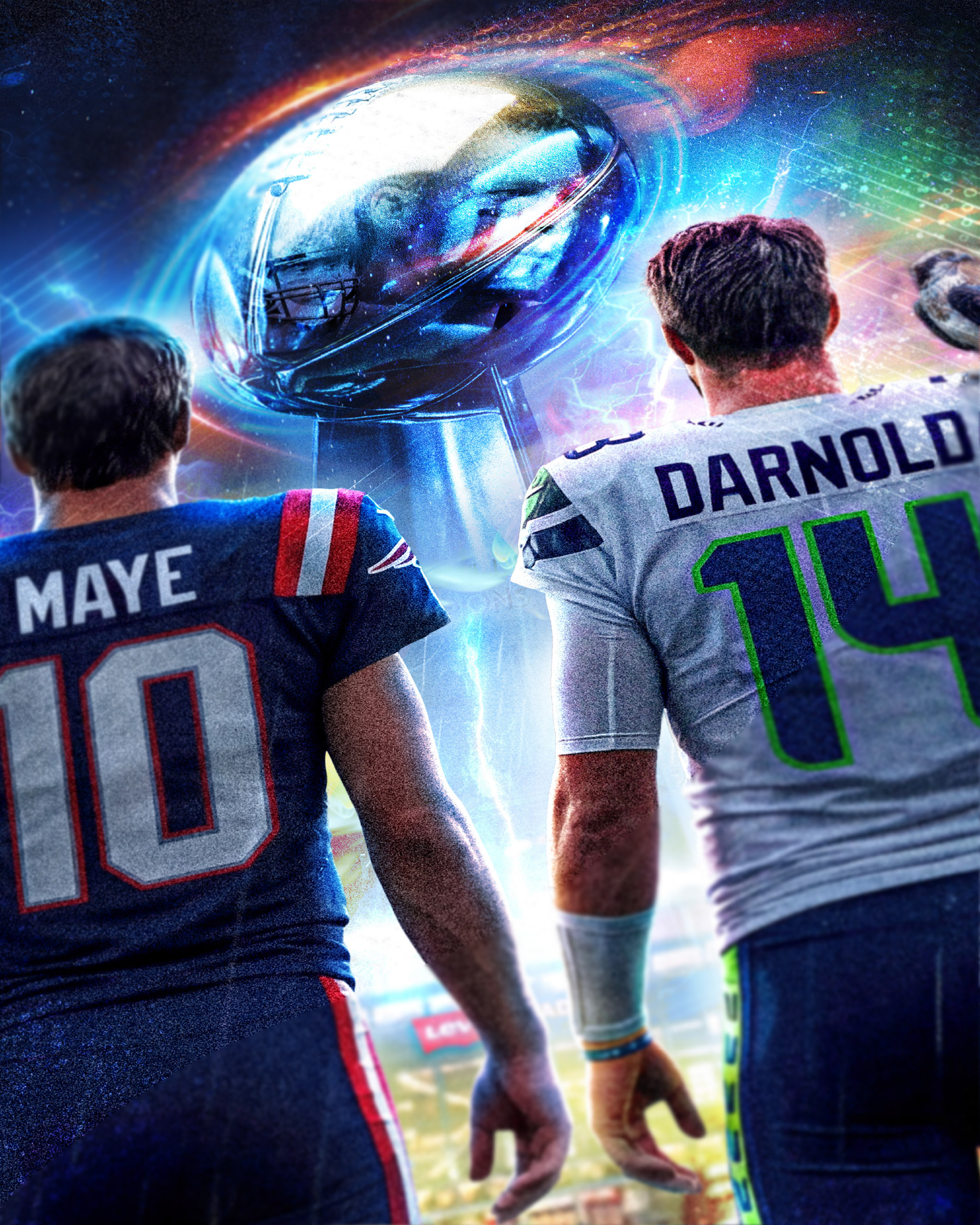 Close-up composition study highlighting lighting, reflections, and texture work inside the Lombardi Trophy