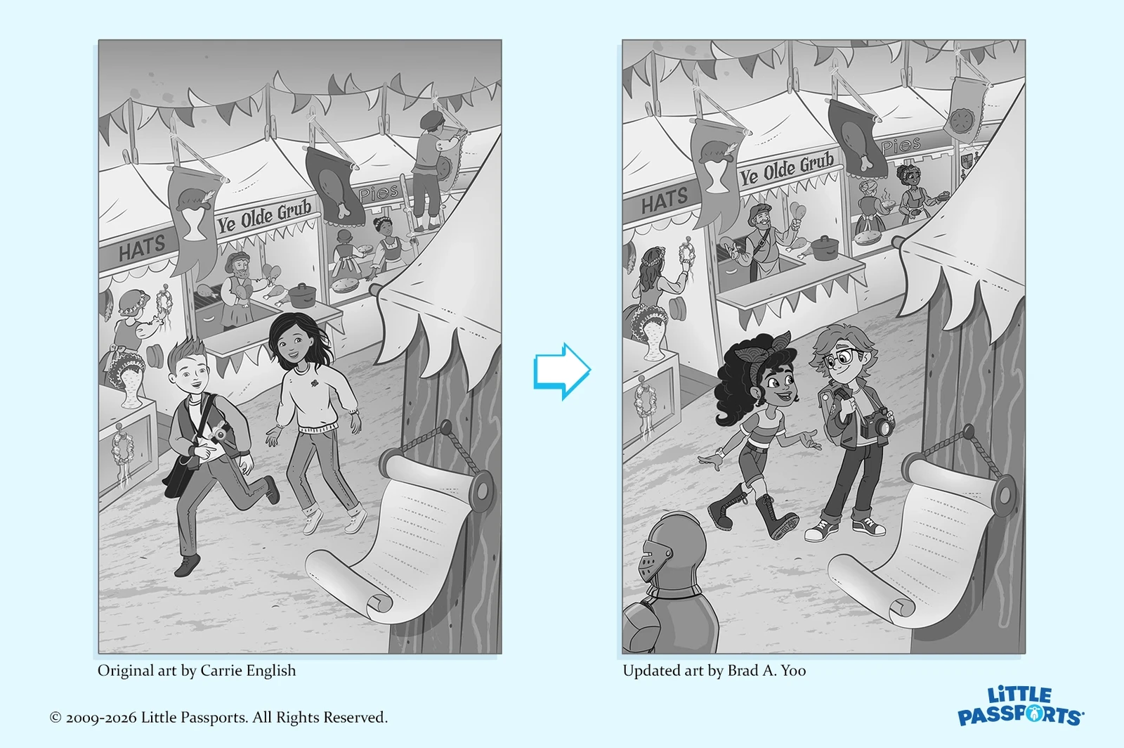 Sam &amp; Sofia's Scooter Stories - Knights and Falcons chapter book character updates