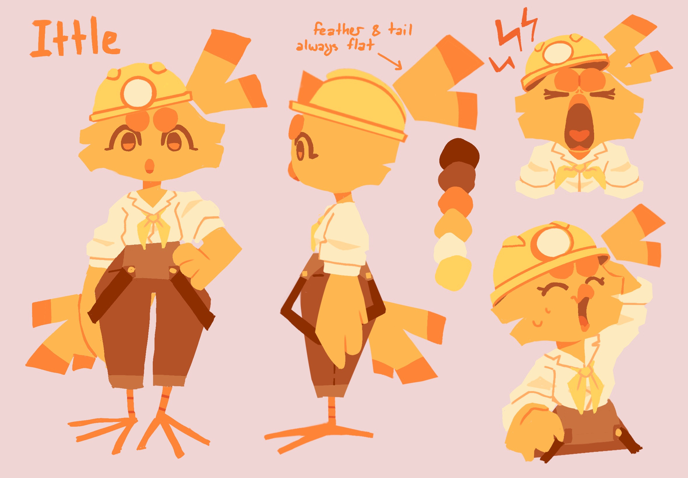 Concept art for Ittle in Wraith Game's "Caveworm"