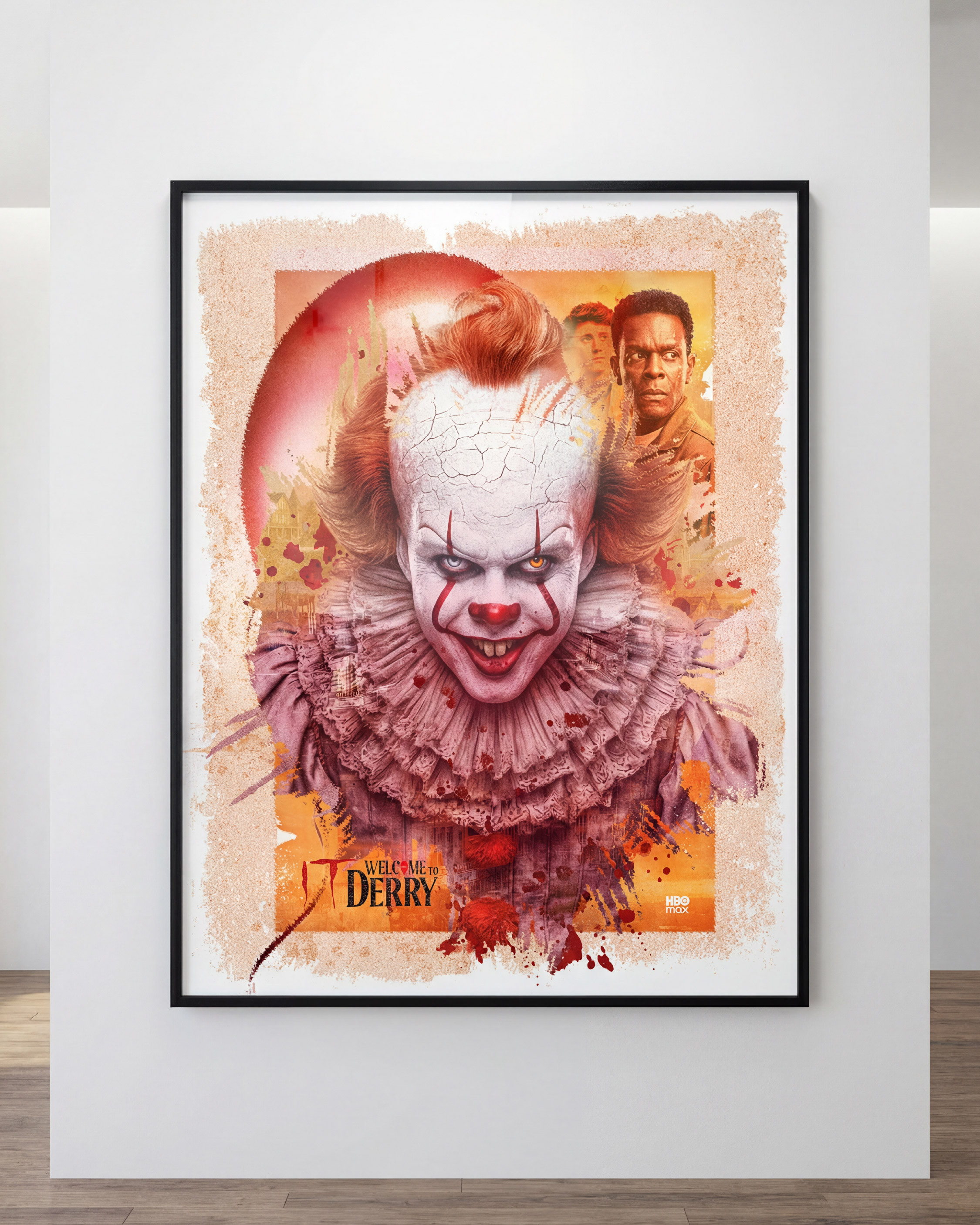 Gallery-style framed poster application (clean interior display)