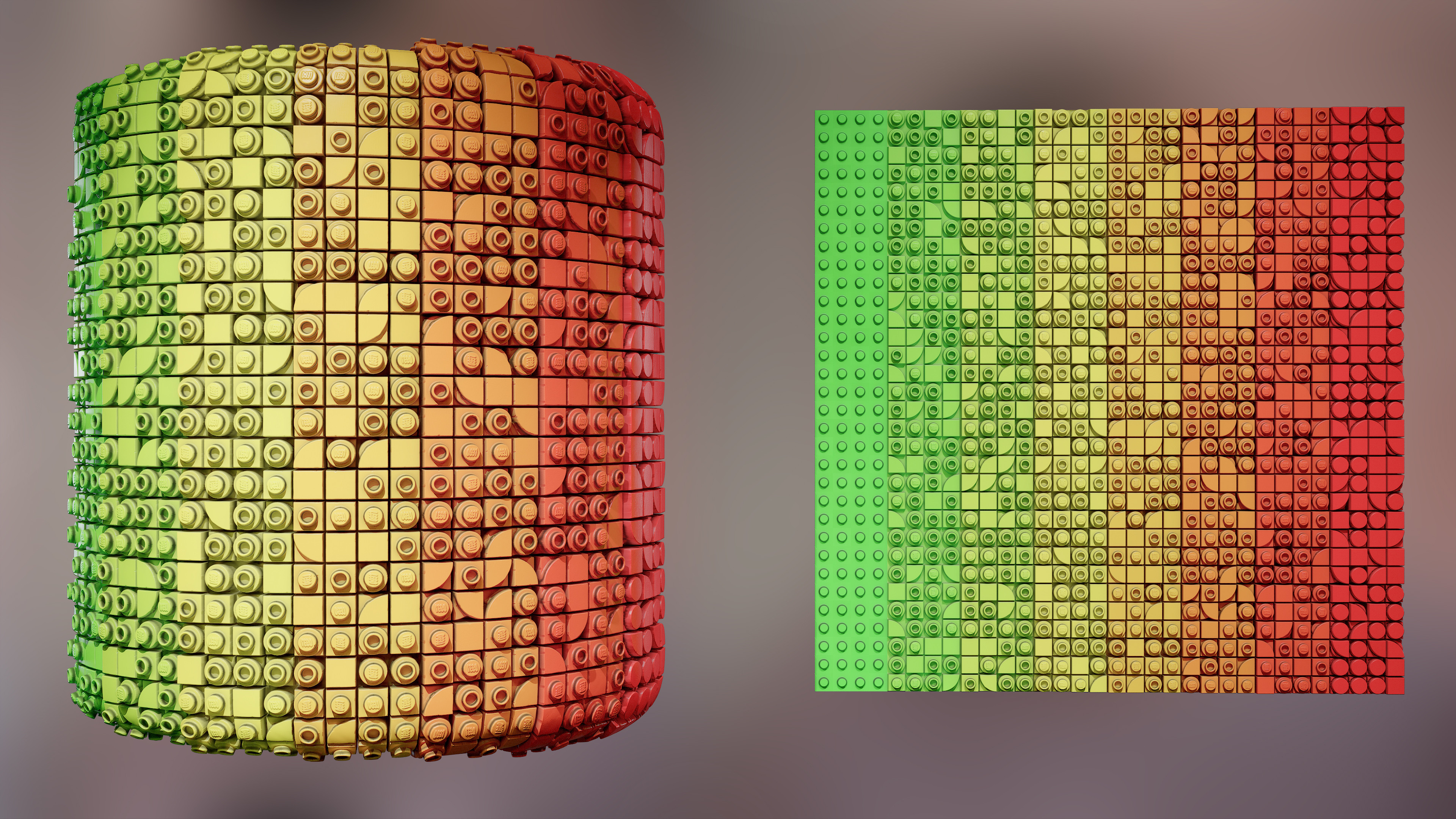 Simple Debug to display the Height in colors. Green is the lowest, Yellow is Middle and Red is Highest
