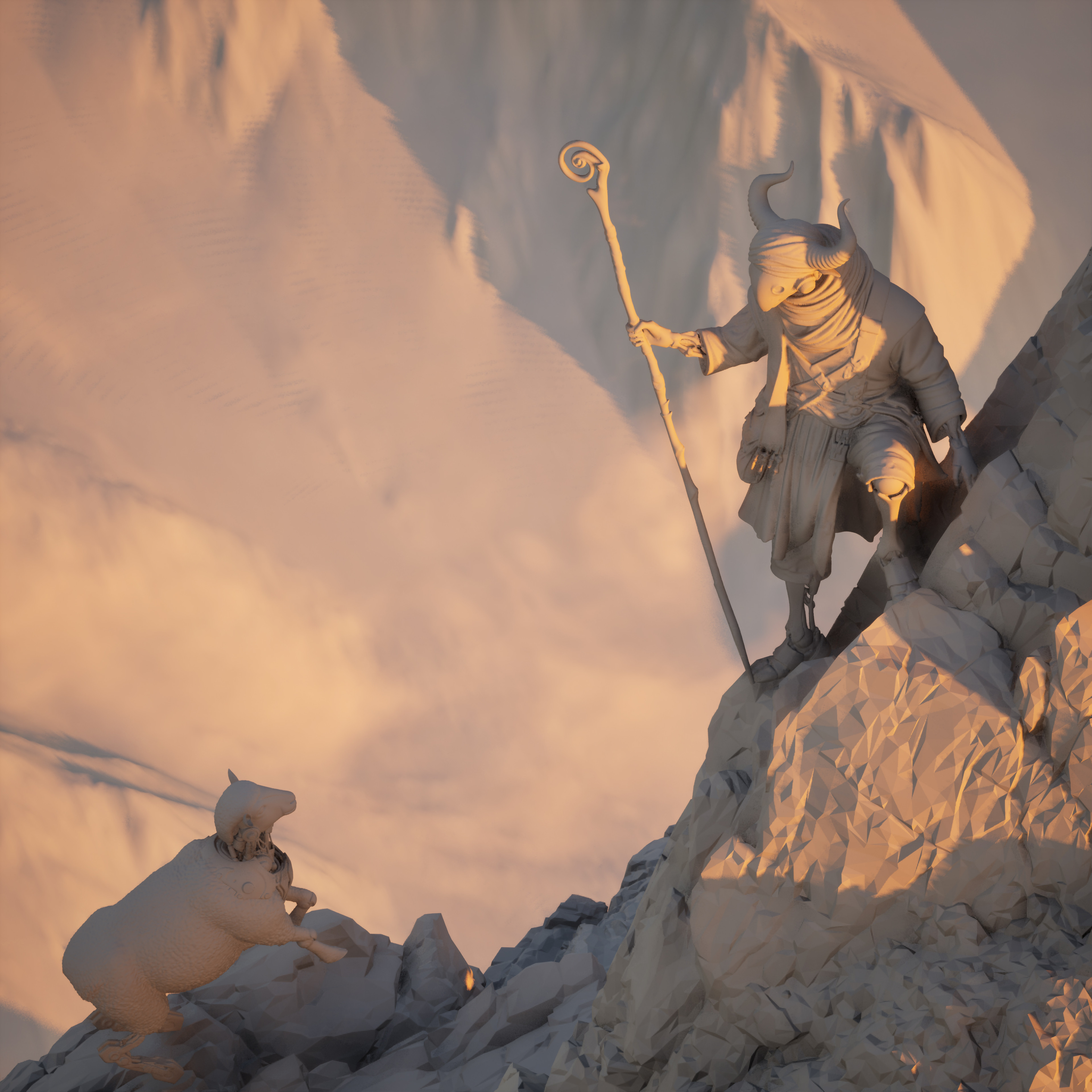 'The Patient Shepherd'
3d Lighting 