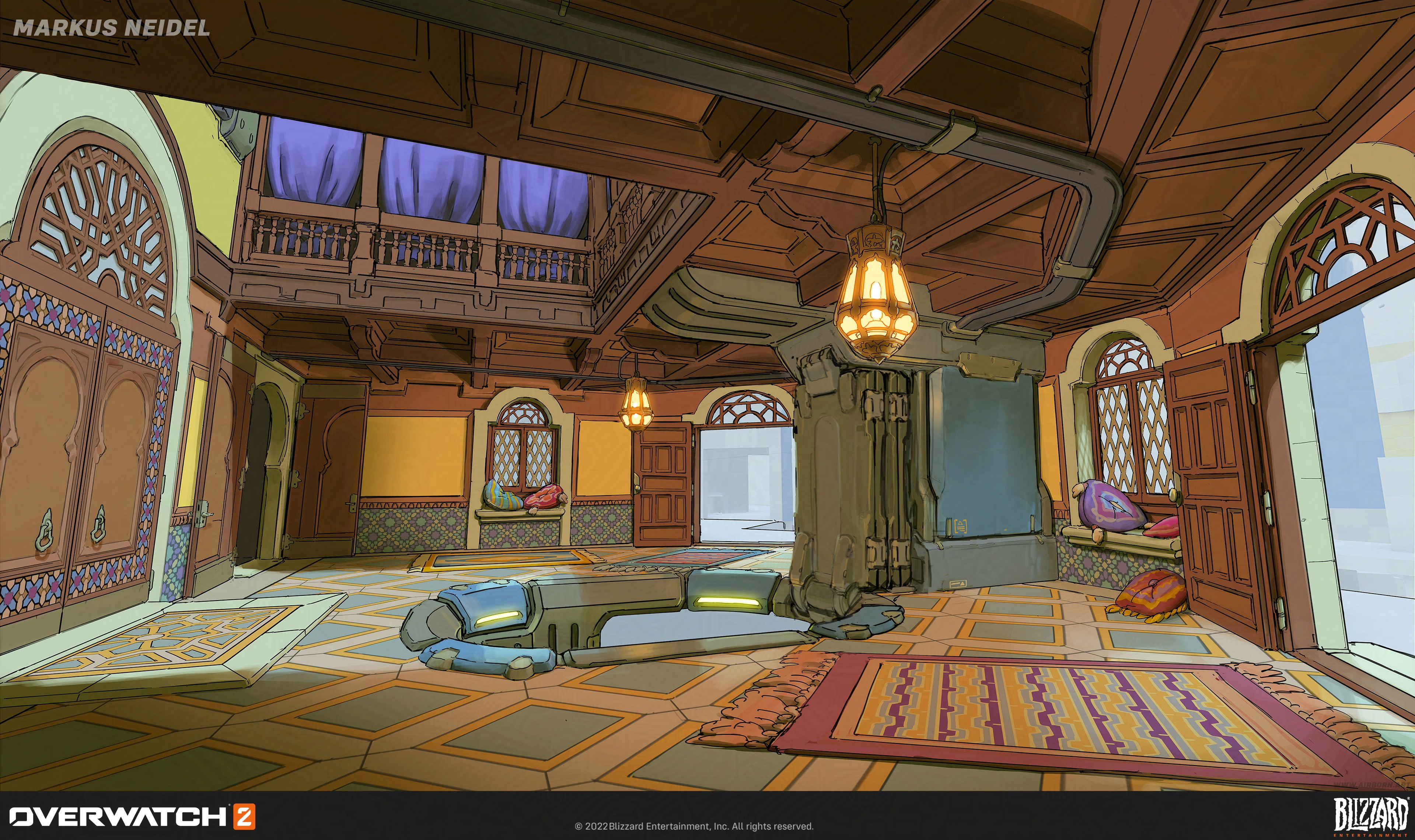 Atrium from an earlier version of the area