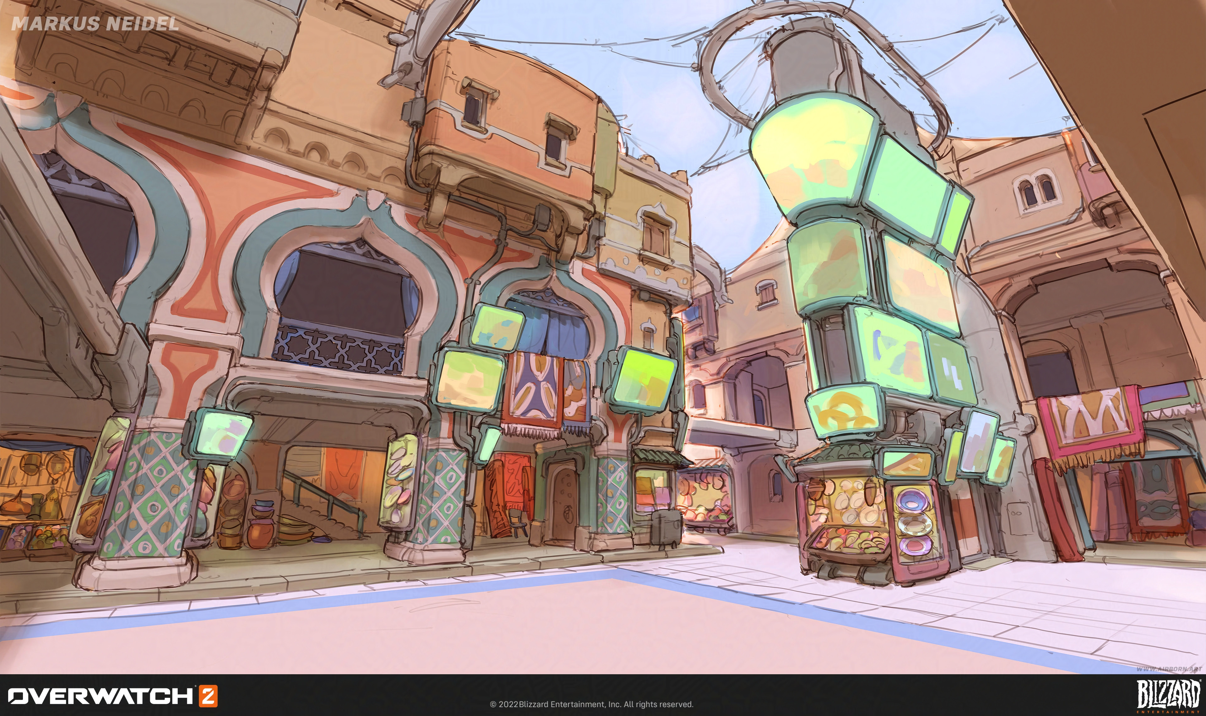 First mood concept for the Bazaar