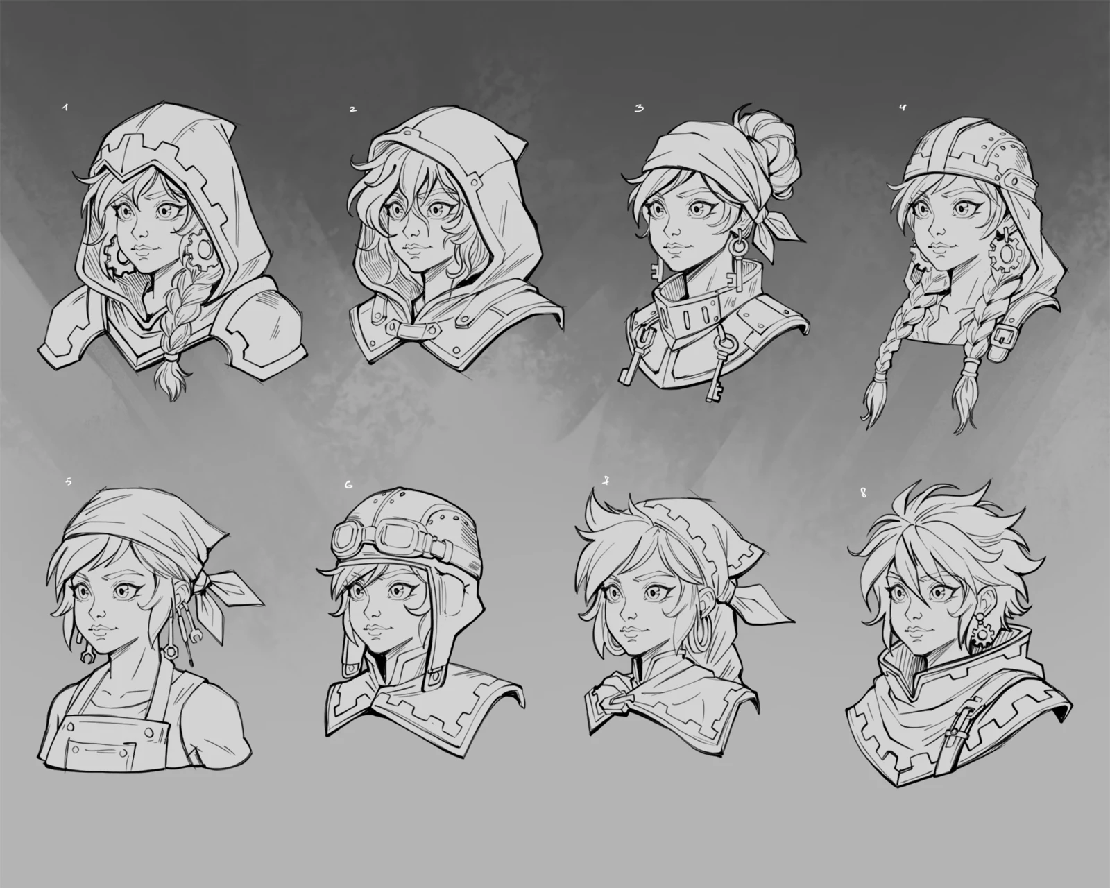 character head exploration