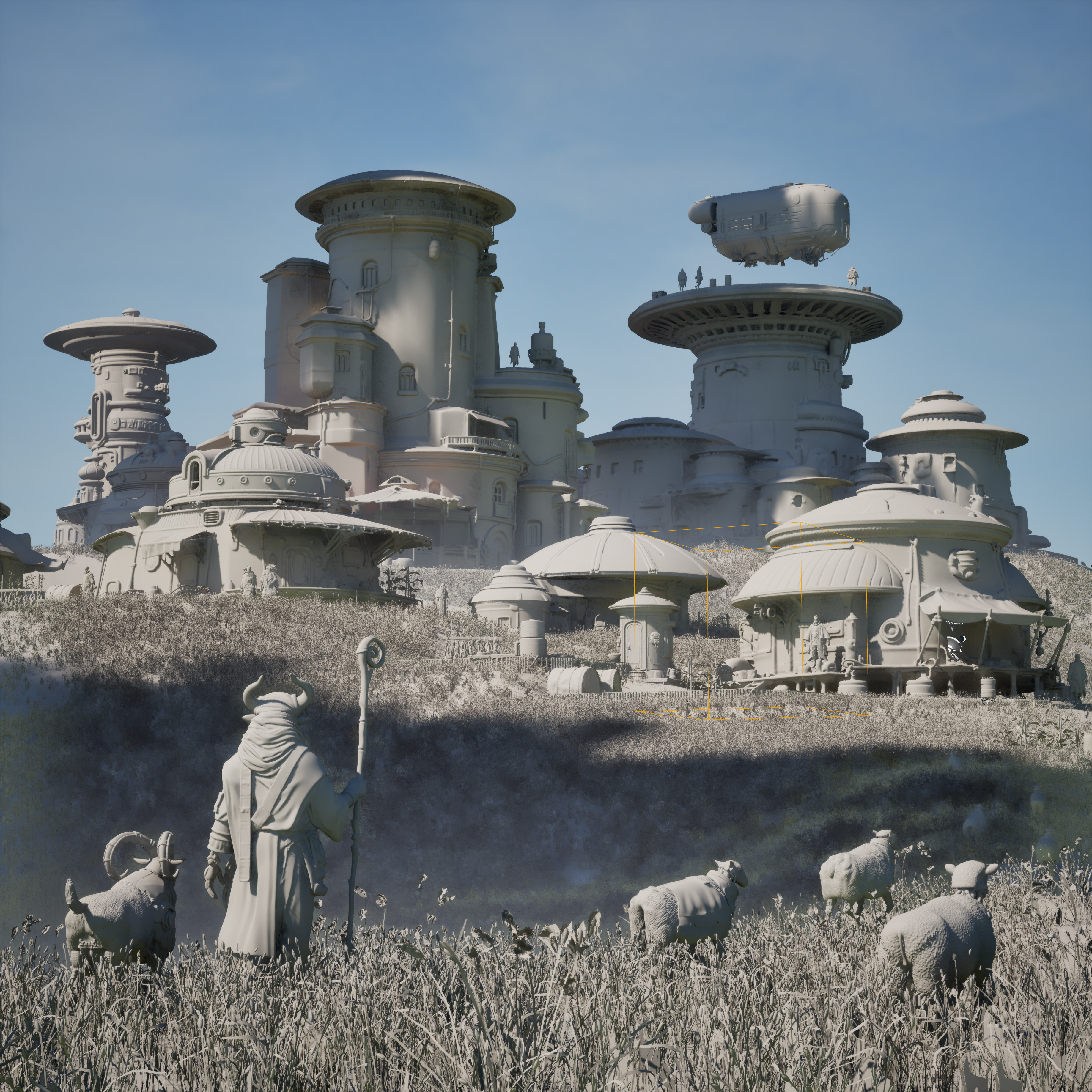 'The Shepherd and The Village'
Lighting