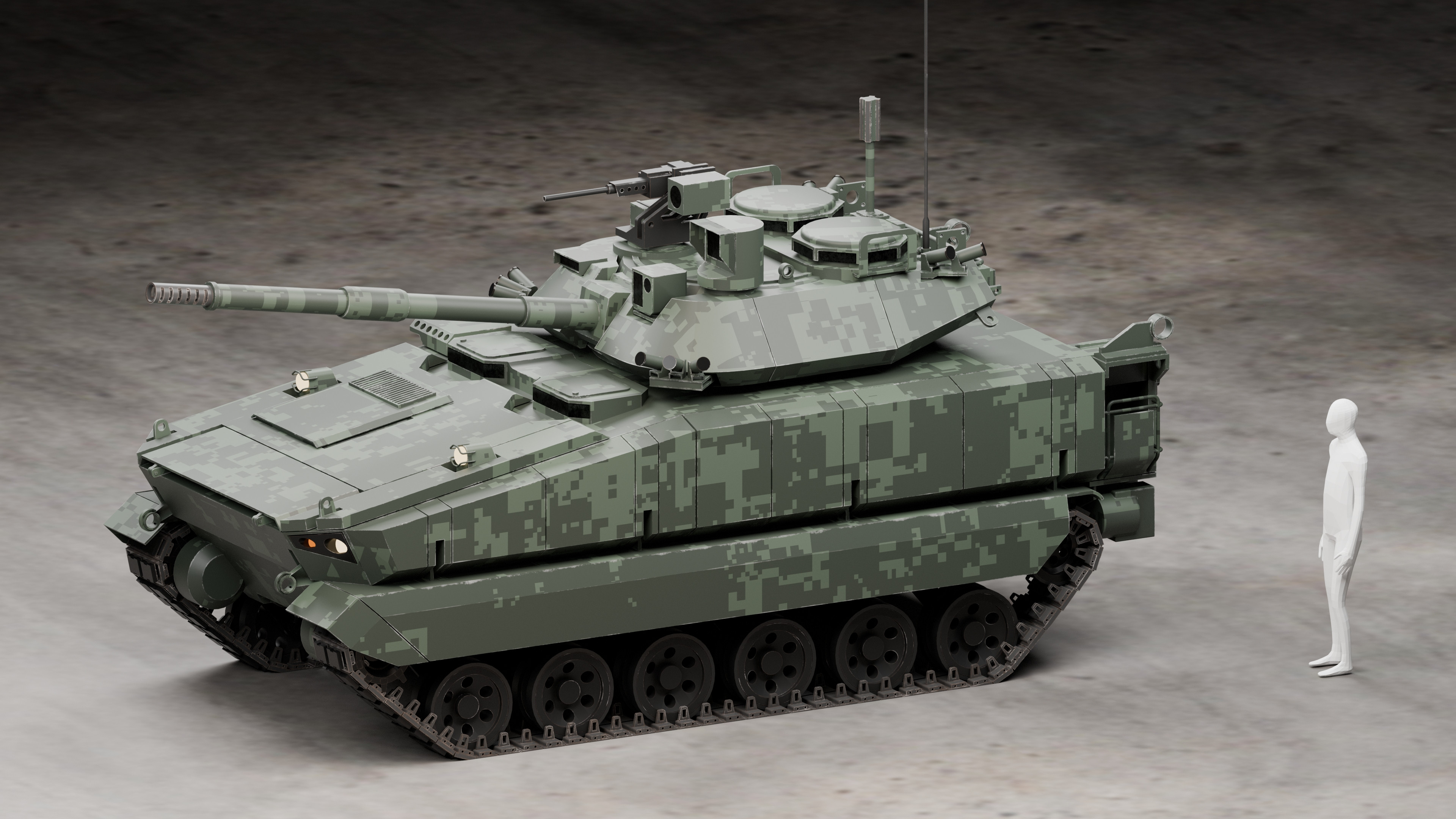 Different camouflage test.