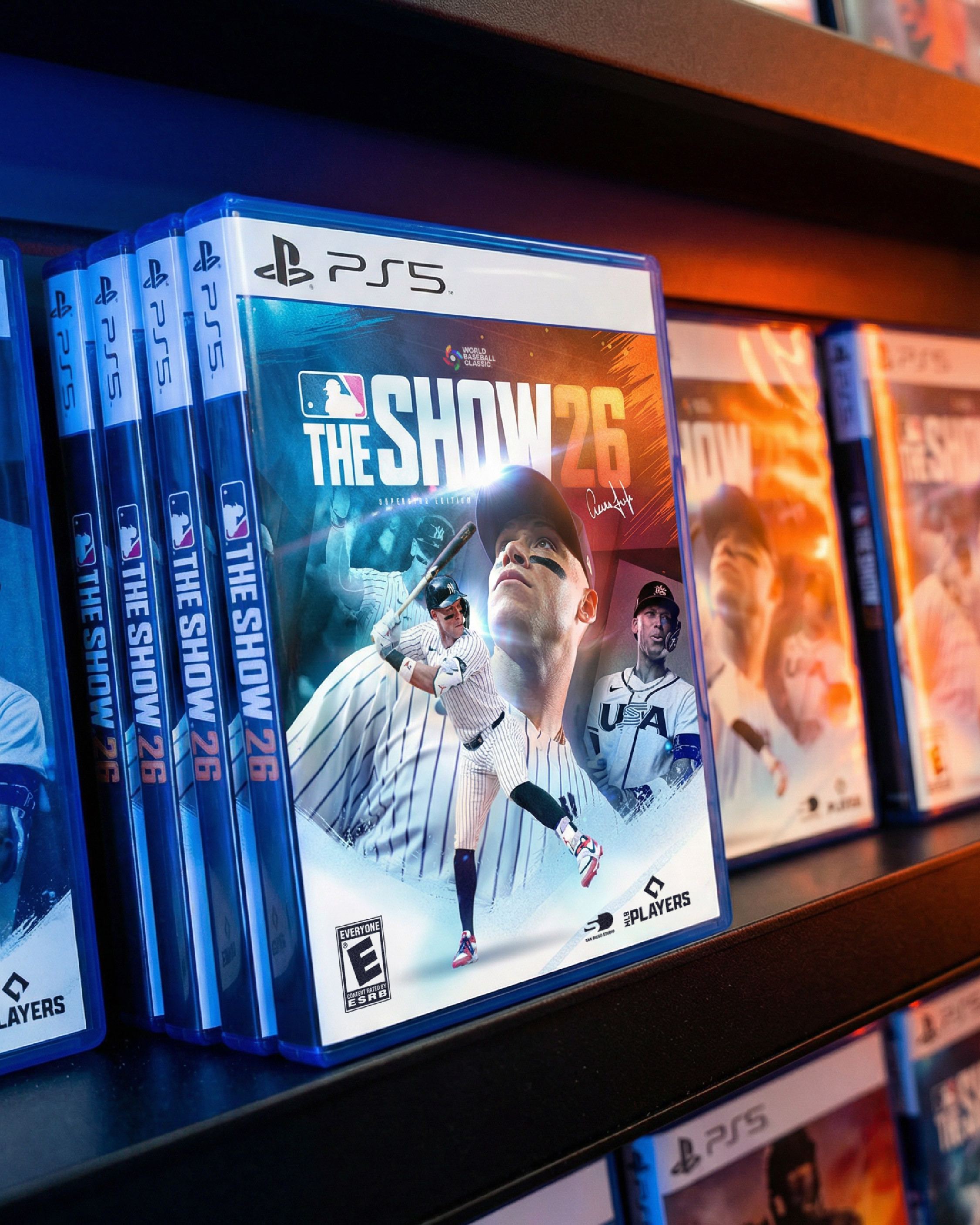 Another retail scenario: stacked cases + warm shelf lighting. Focus on contrast, clarity, and ‘grab-from-the-shelf’ impact.