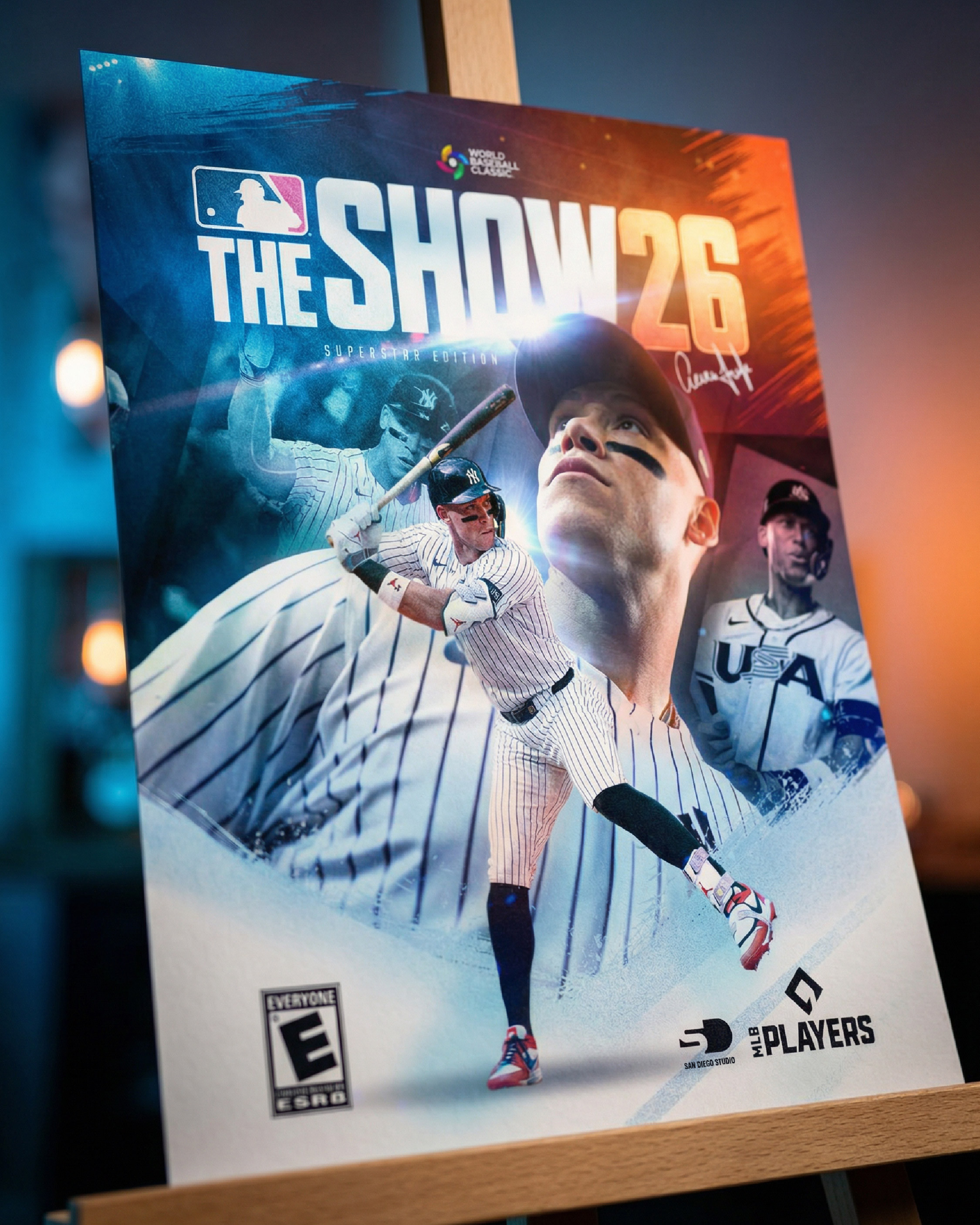 Final print presentation: easel display to sell the ‘event poster’ vibe and premium finish