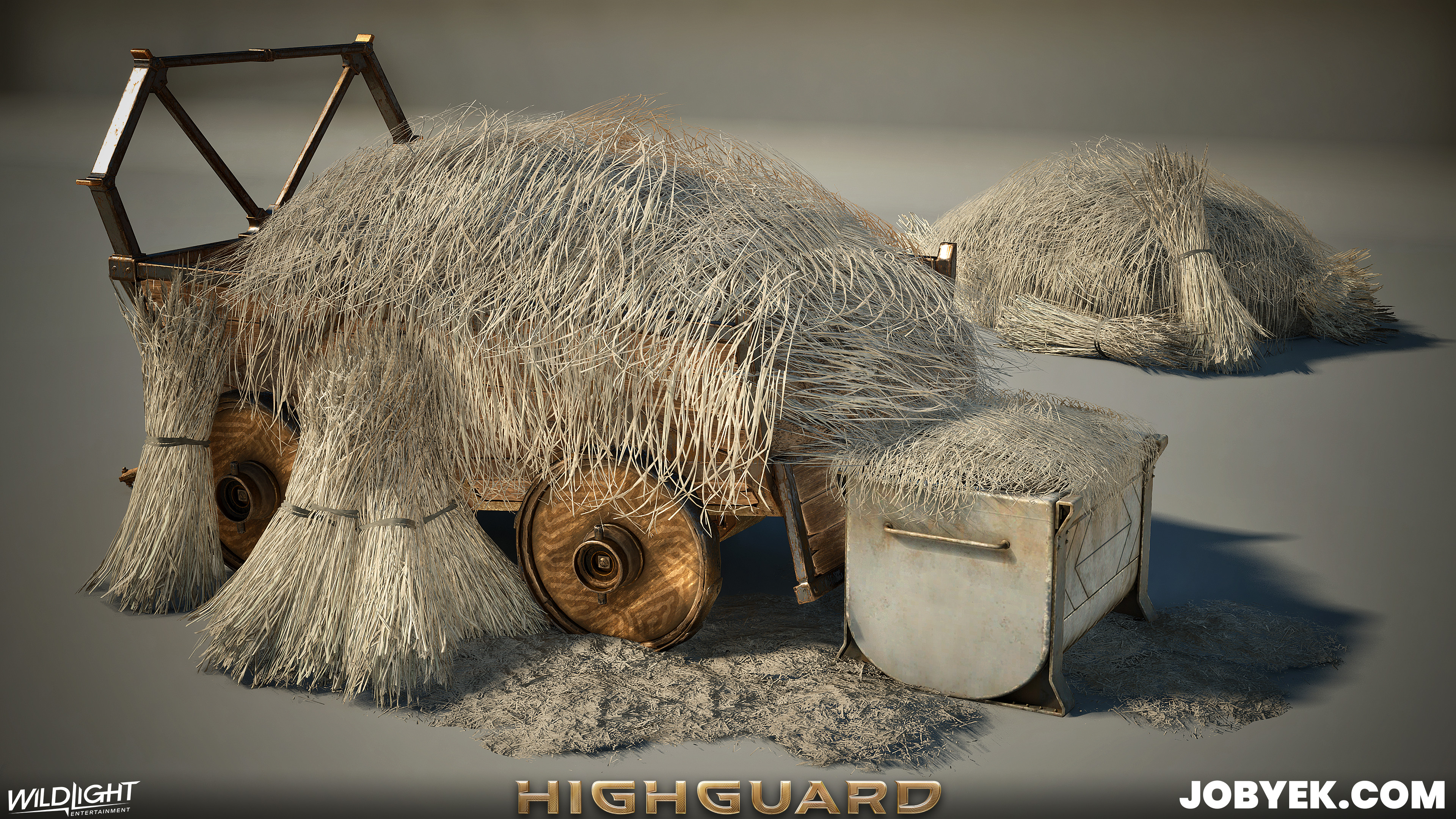 Wheat props - also leveraged Level Instances and PLAs to get variations.