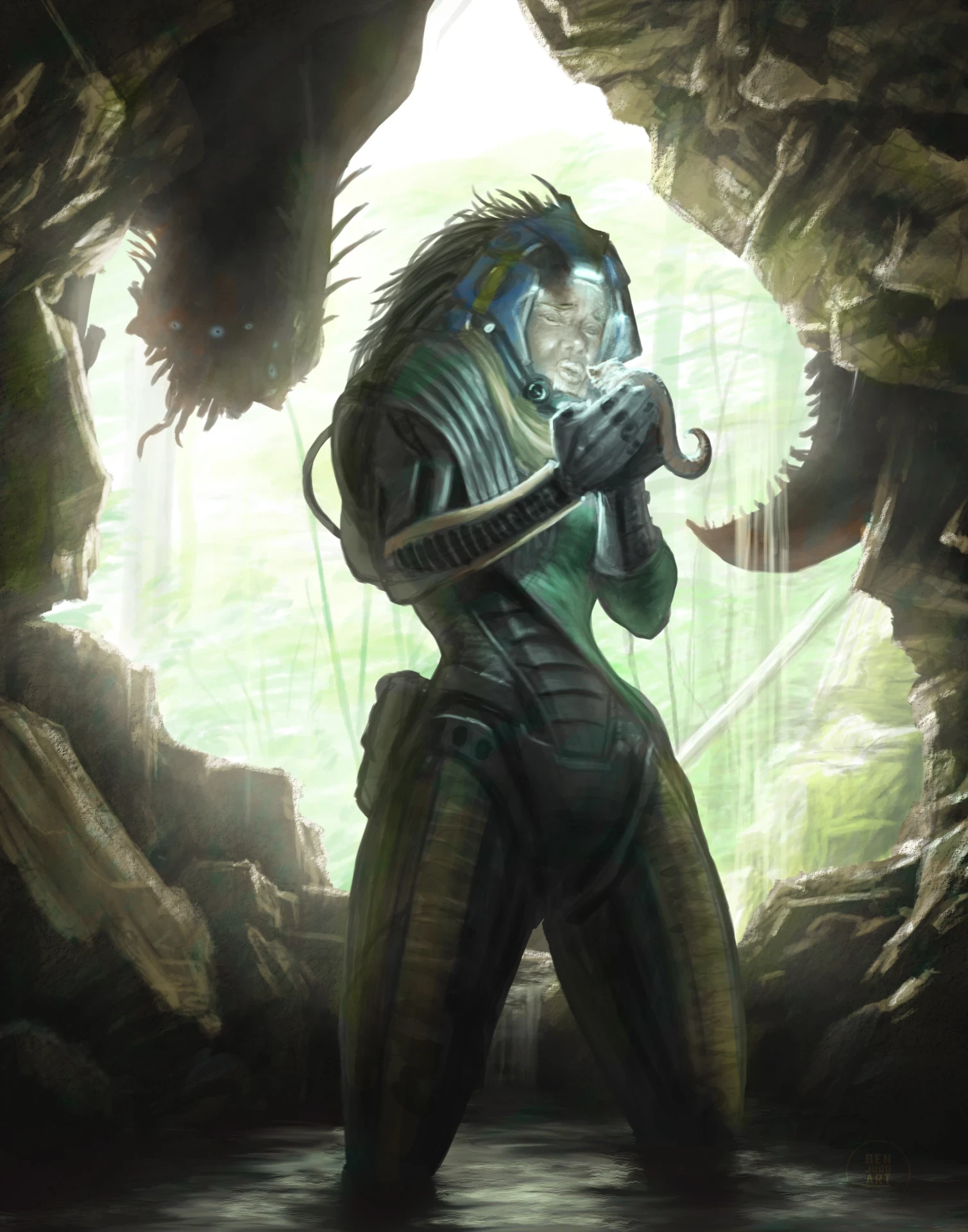 Final Painting. Not as clean as I would like but it has all of the important elements. 