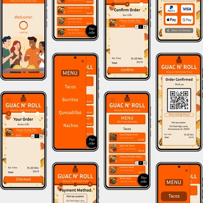 GUAC N' ROLL - Food Service App