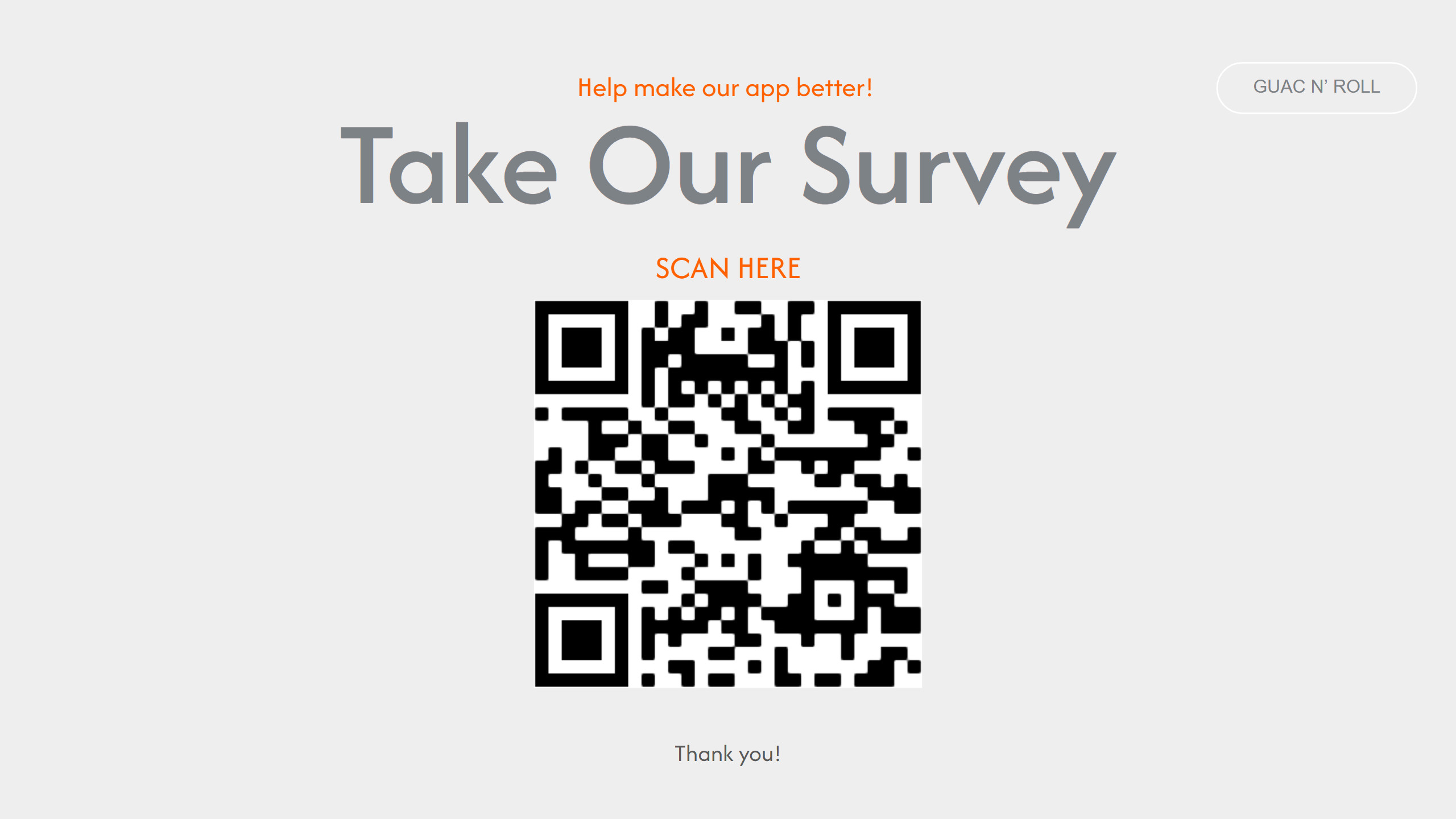 Survey Link / QR Code