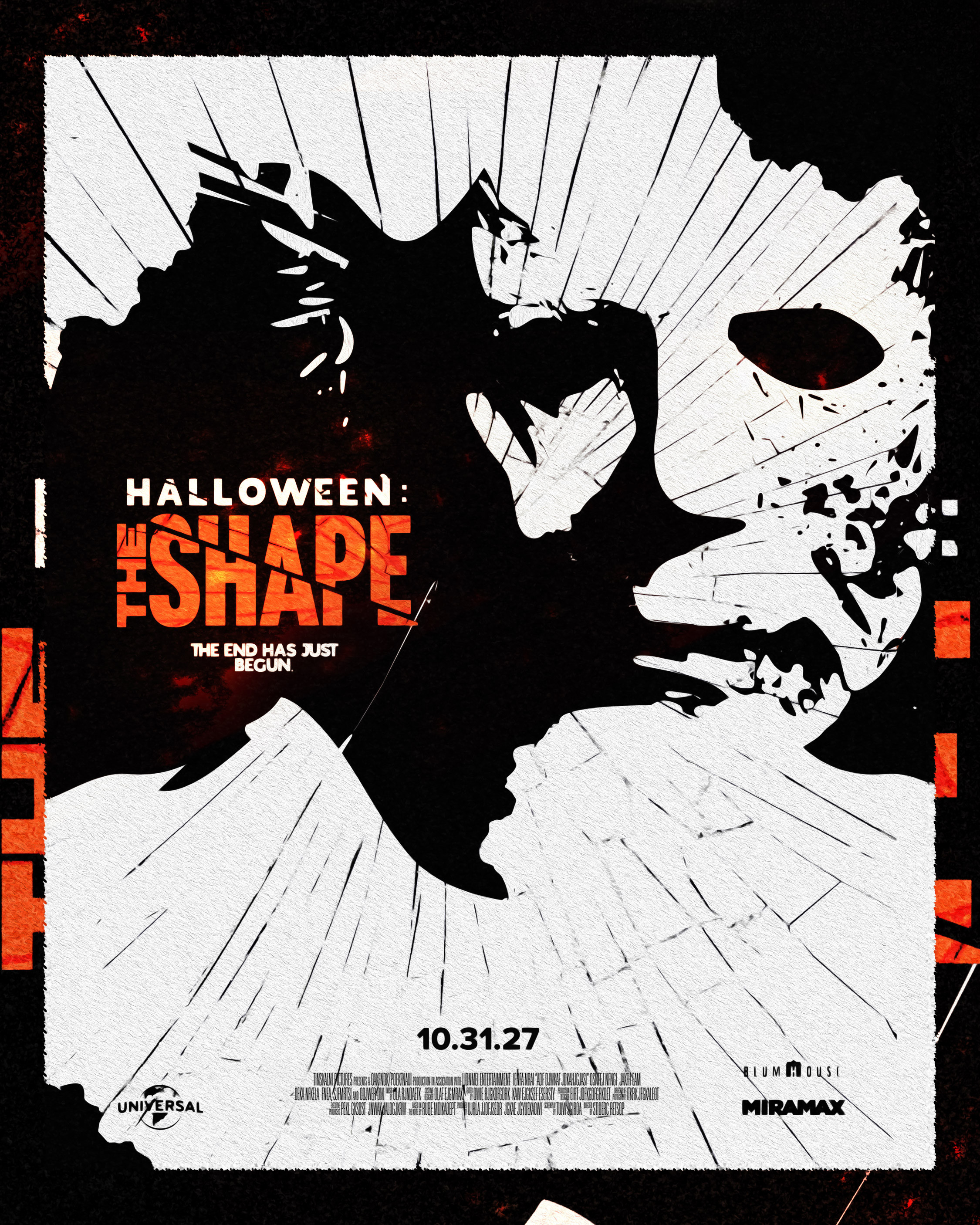 Primary theatrical key art exploring “The Shape” as a supernatural force rather than a man