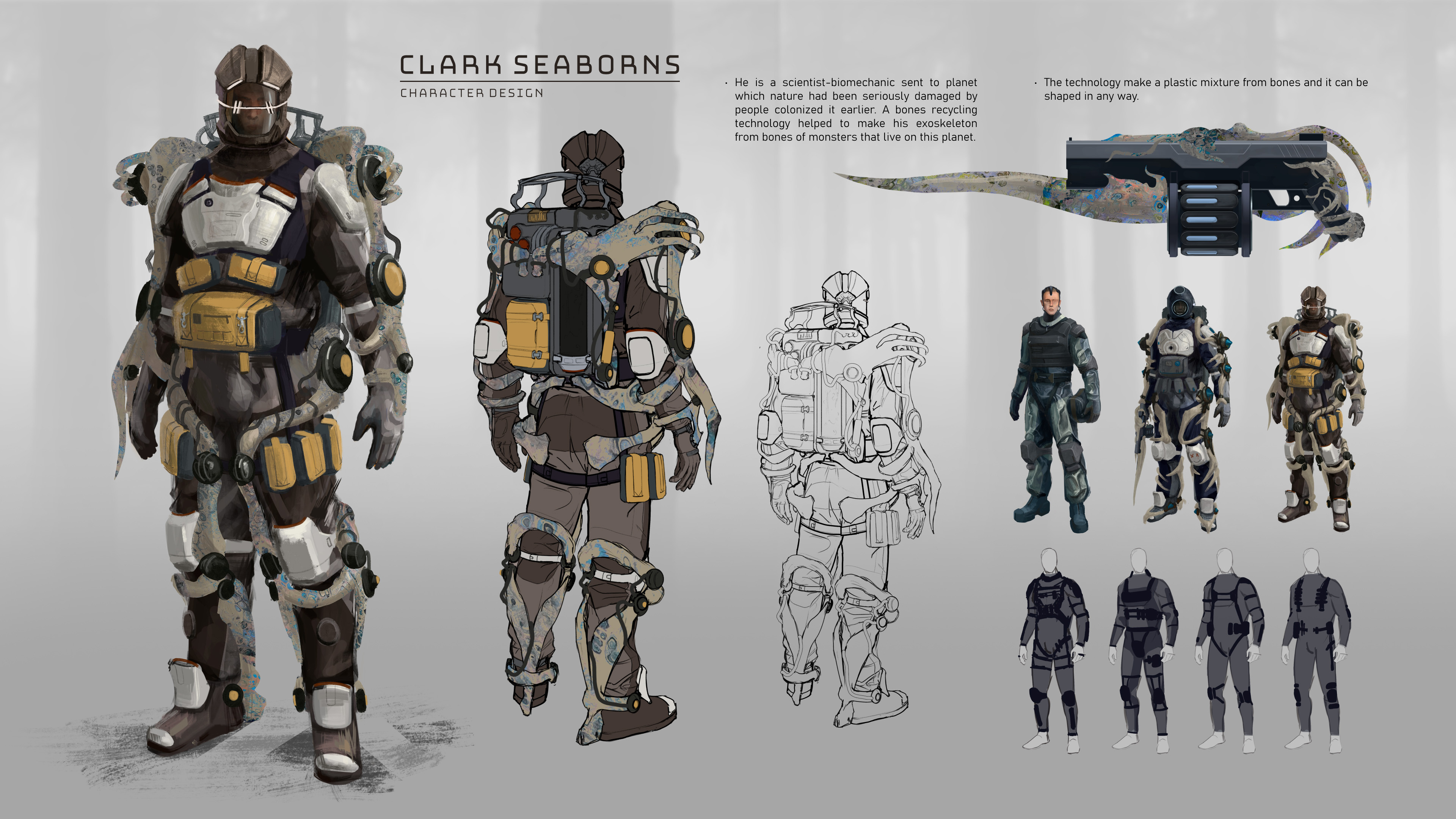 Design of main character's costume