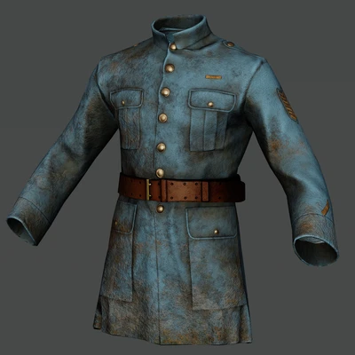 Worn Military Field Tunic