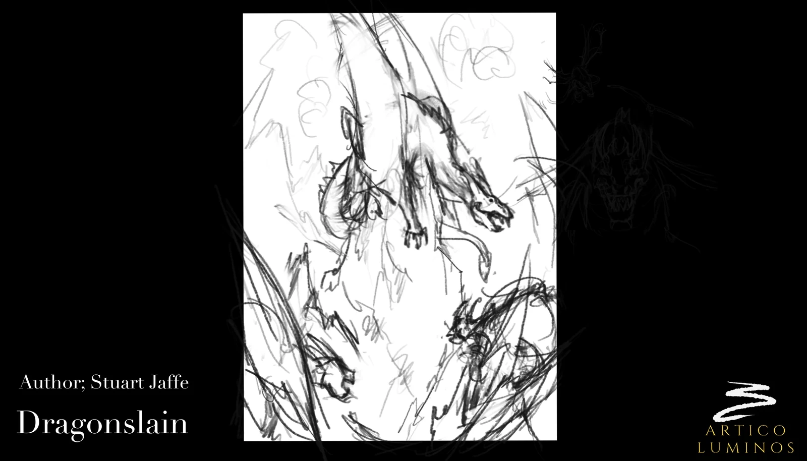 Dragonslain Book Cover sketch