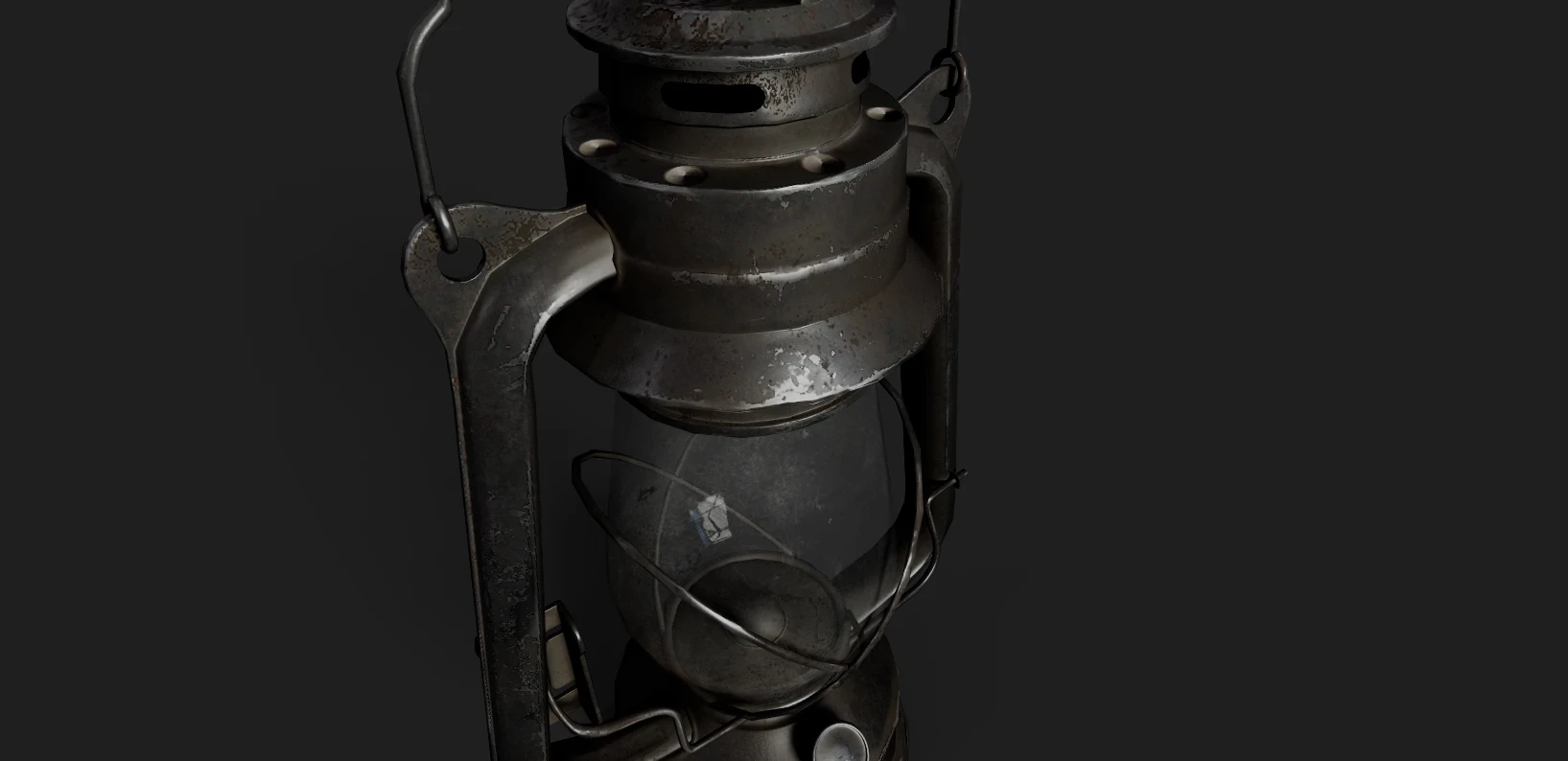 Oil Lantern Game Ready Asset