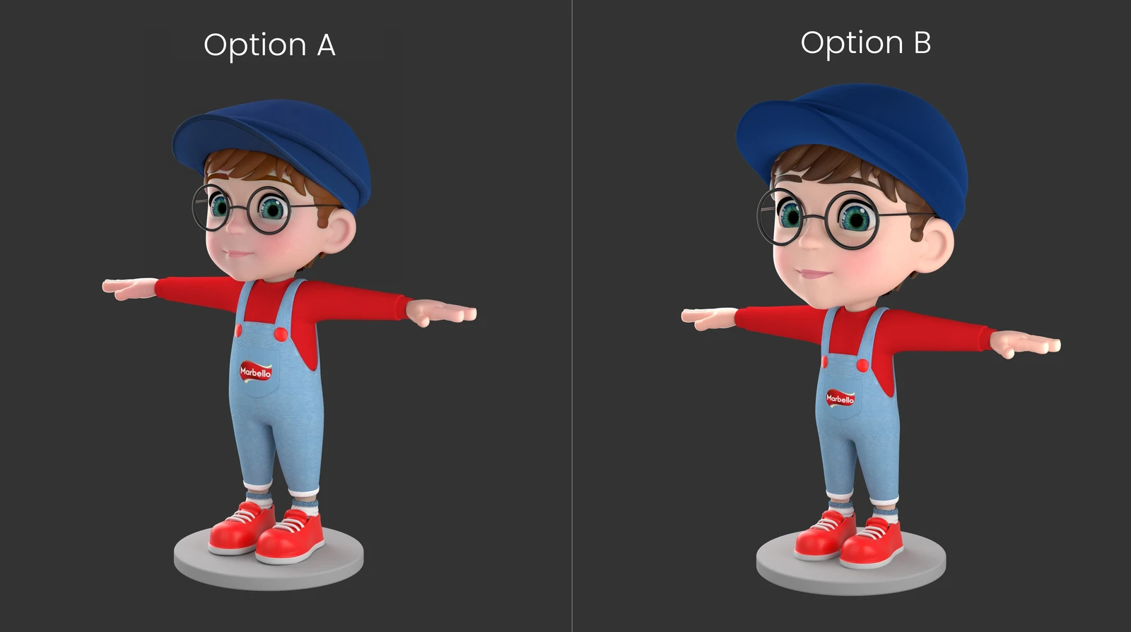 Mascot options – A &amp; B