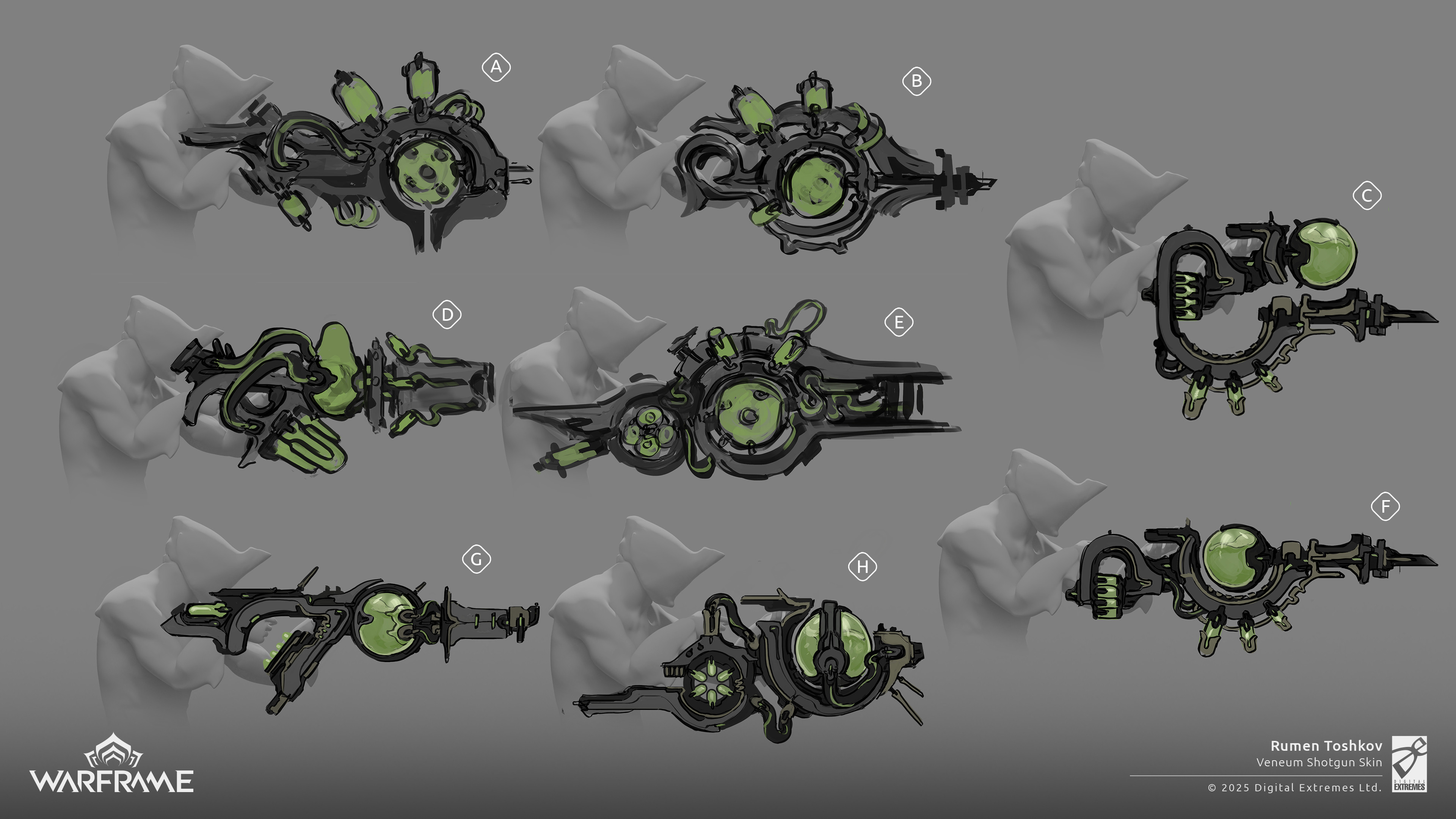 Veneum Shotgun Exploration Sketches