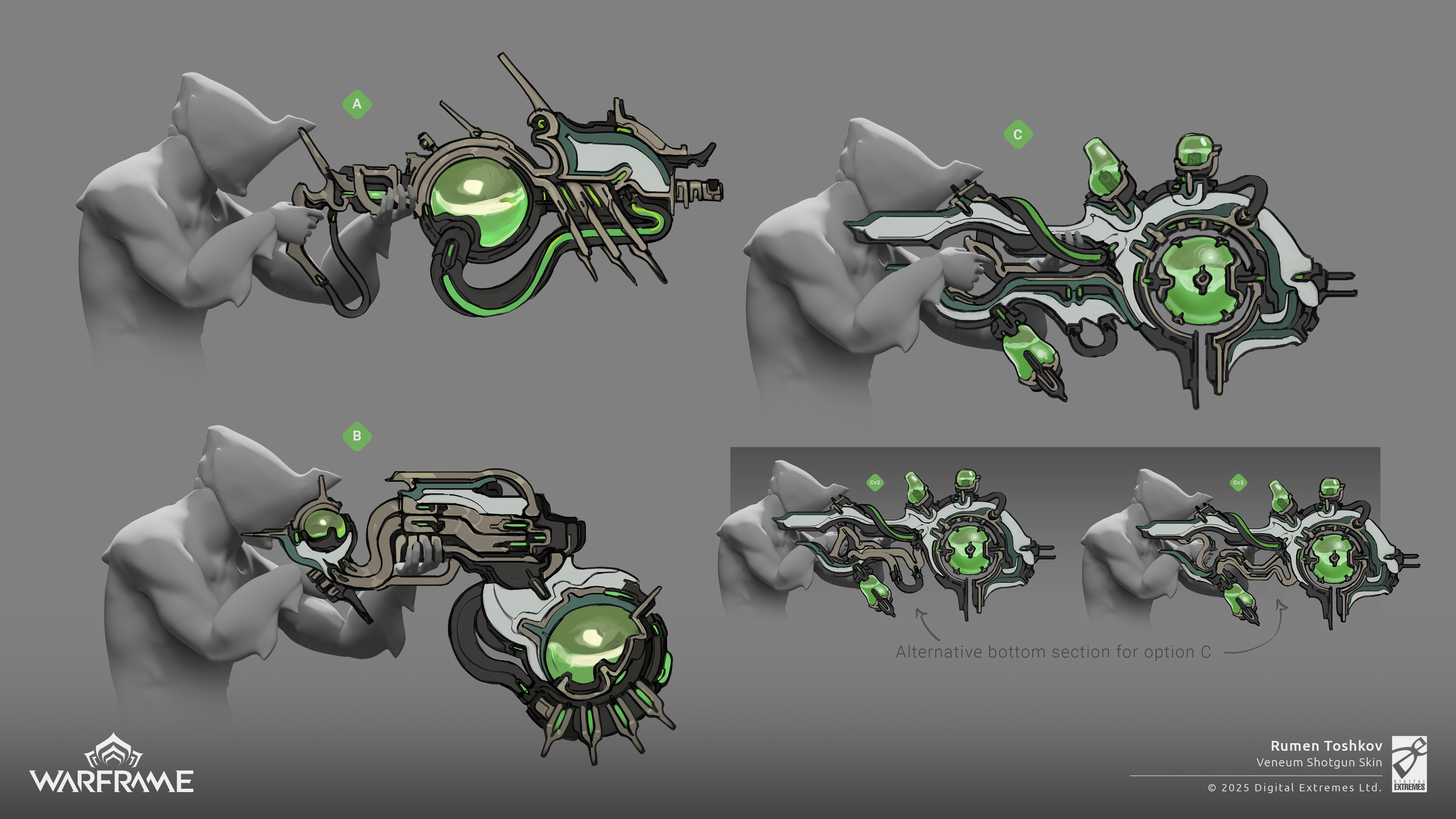 Veneum Shotgun Exploration Sketches