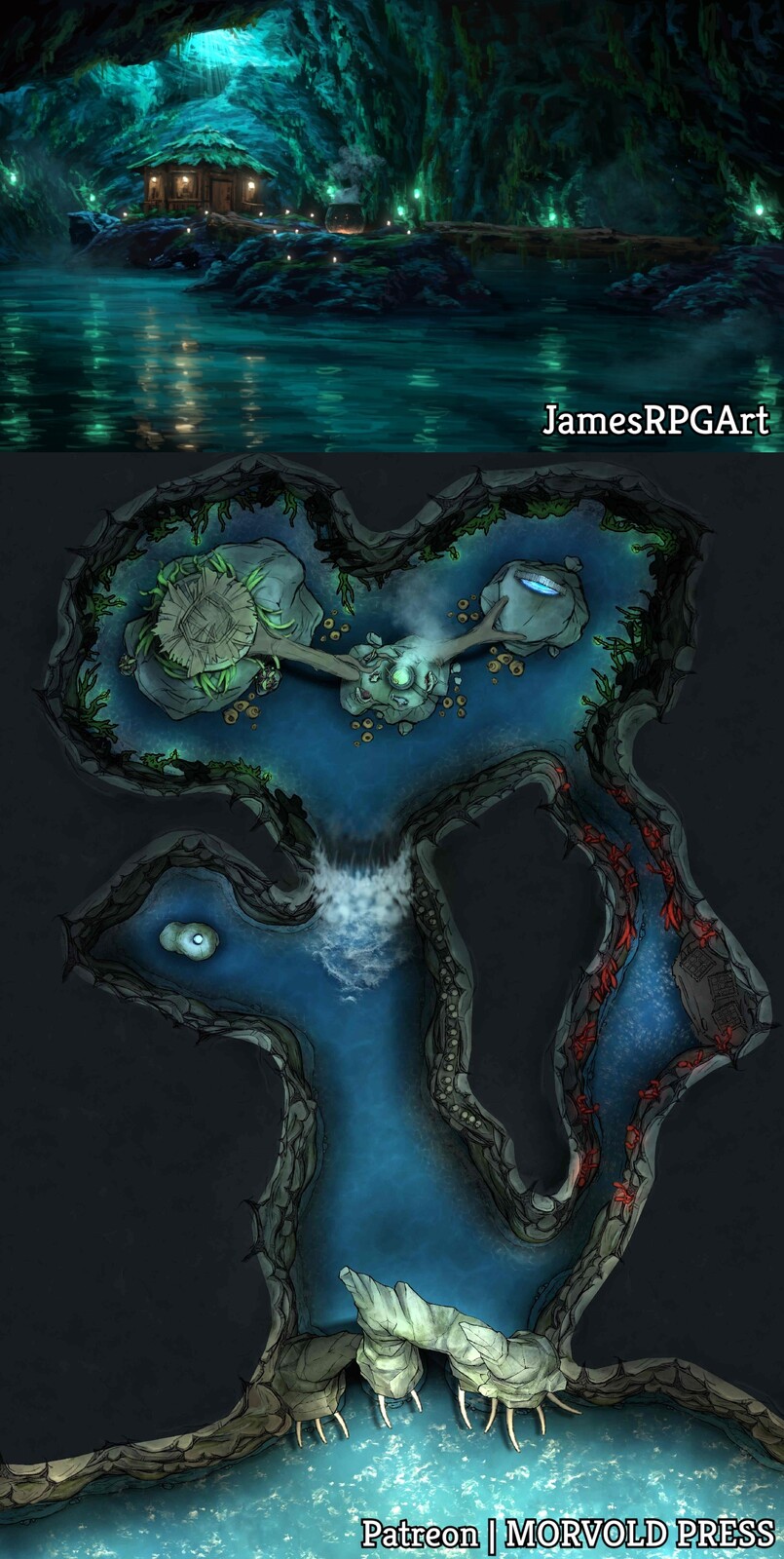 Sea Witch Cavern [50 x 70]