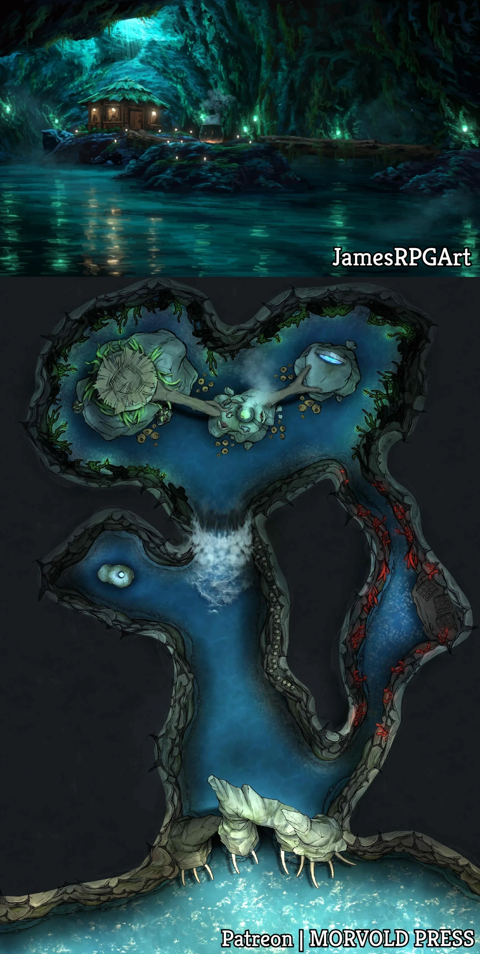 Sea Witch Cavern [50 x 70]