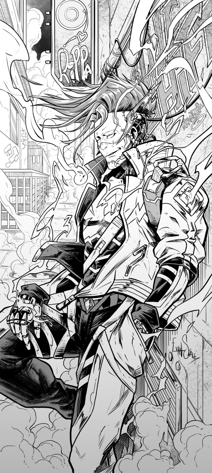 Blue Shift - Cyberpunk Fanart