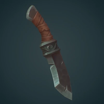 Magnus knife - Handpainted prop