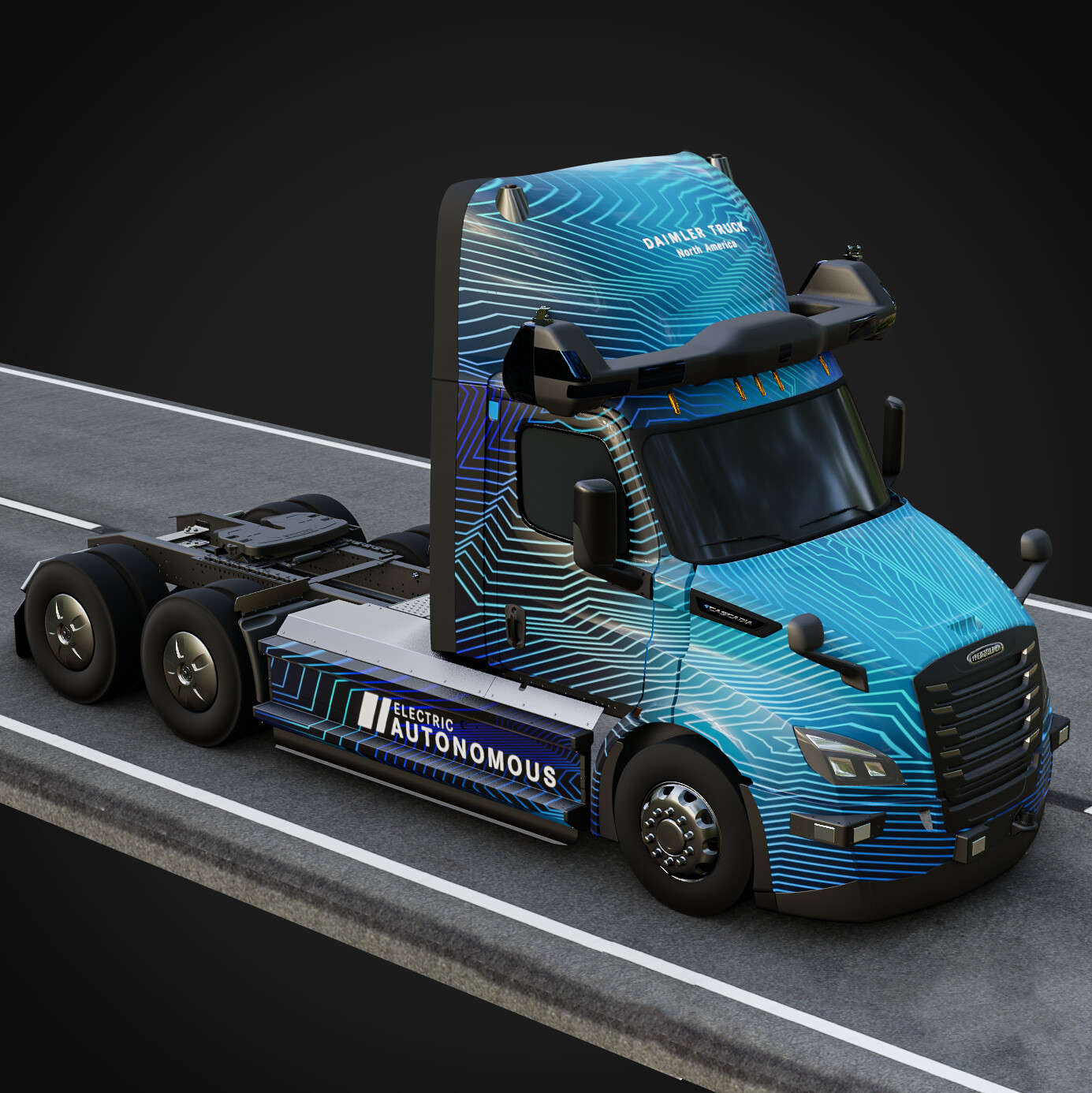 Render of the optimized truck