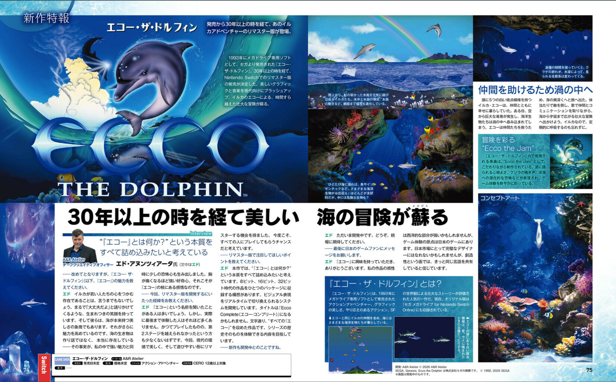 Magazine Article with additional concept art completed by Danielle.