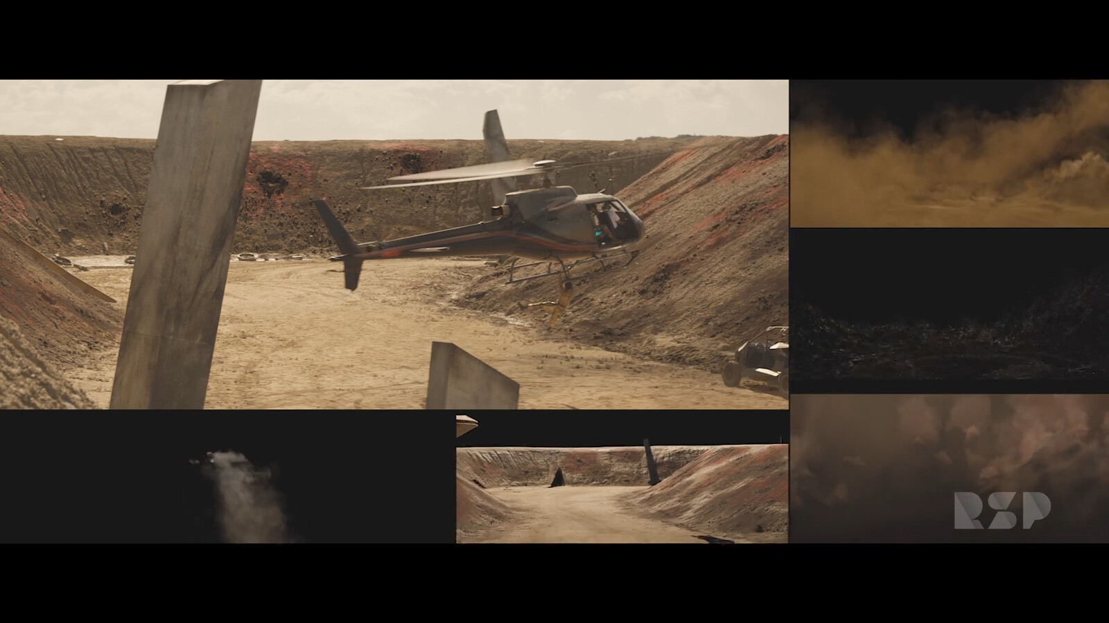 texture and lookdev the quarry with the help of lidar scan textures