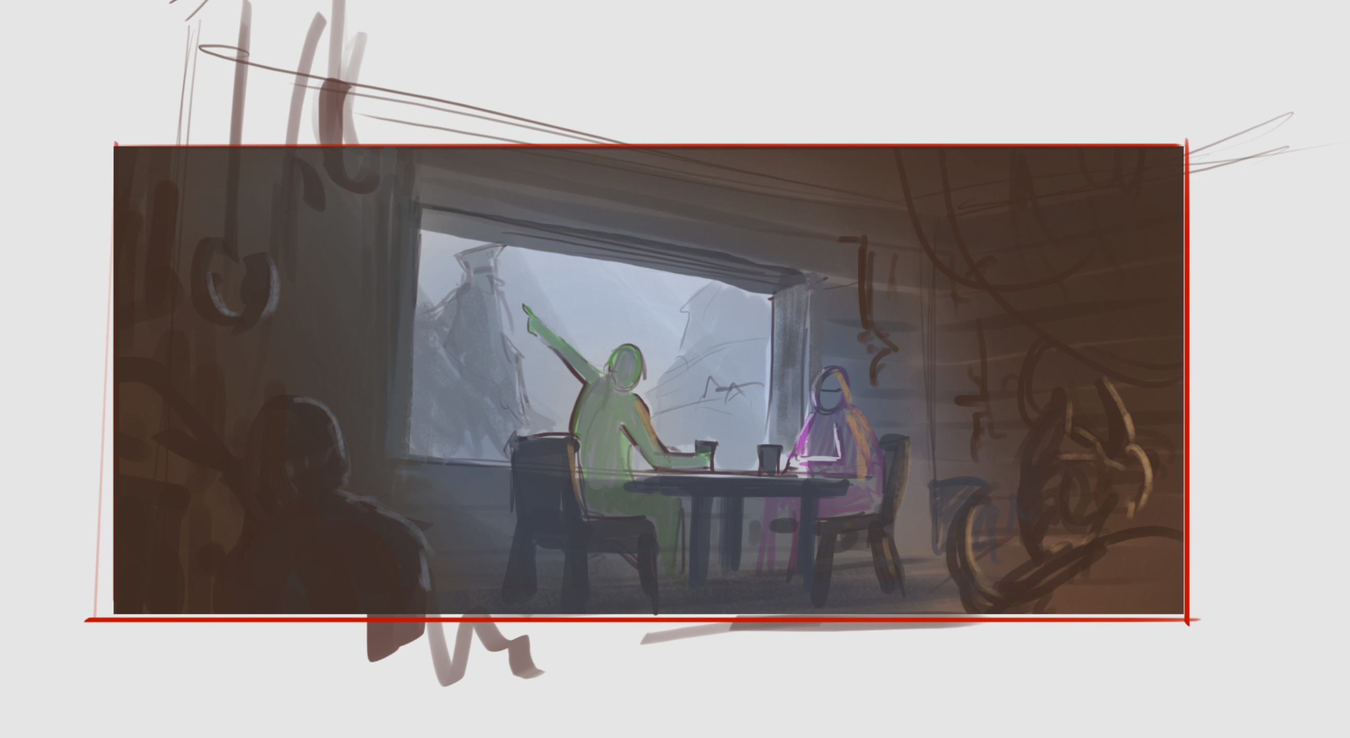 An abandoned idea for the third keyframe that never happened...