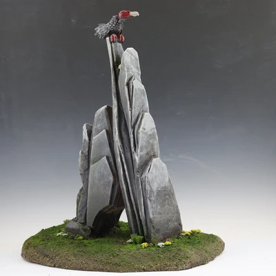 Rock and Vulture Miniature