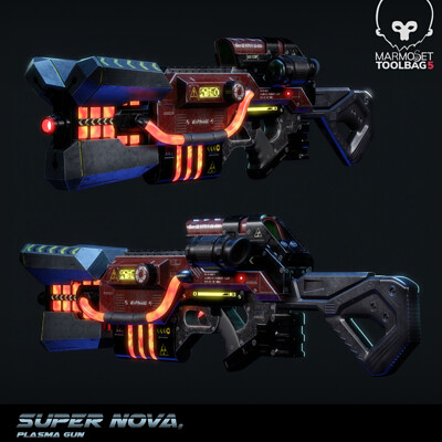 sci fi gun SUPER NOVA. PLASMA GUN.