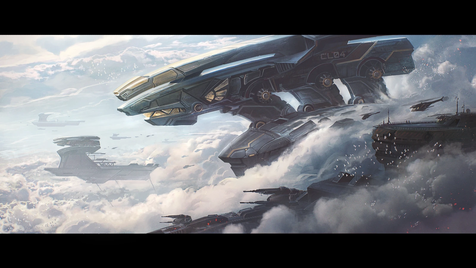 Mecha/Ship - Sci-Fi Keyframe 1/2 | Visual Storytelling