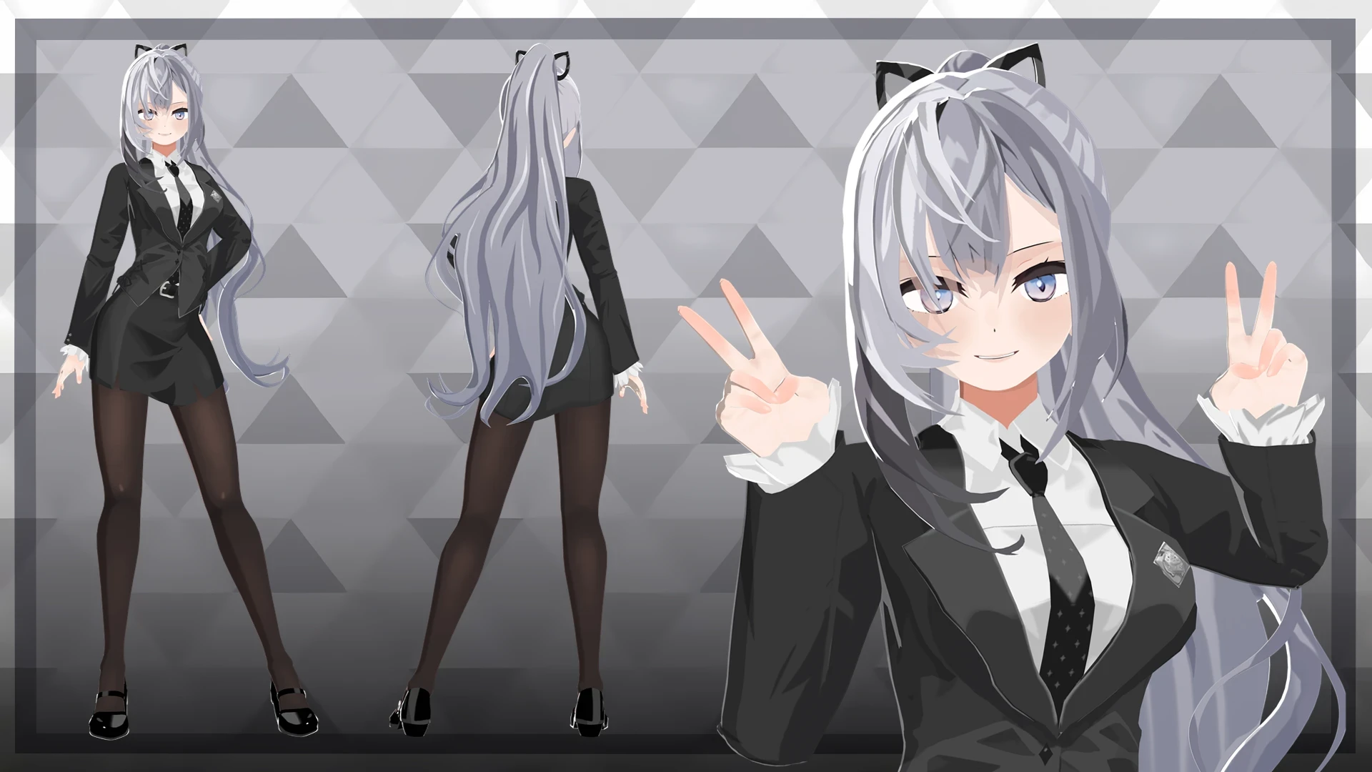 Vestia Zeta with Office Outfit From HololiveID 3rd Gen